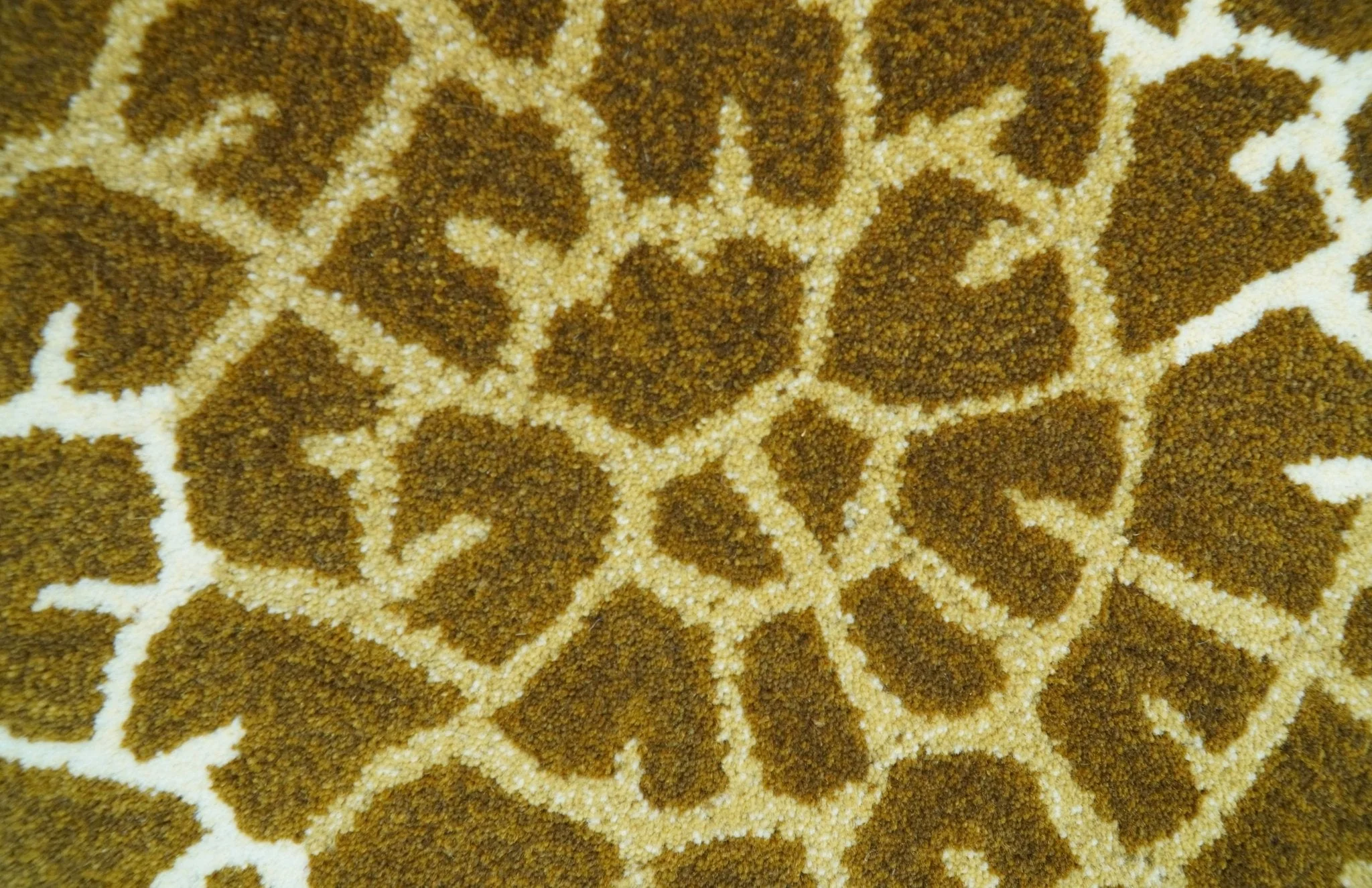 Animal Giraffe Brown Hand Tufted 3x5 Wool Area Rug - Image 3