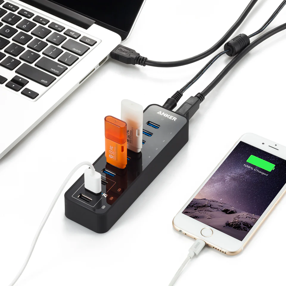 Anker 60W 10-Port USB 3.0 Data Hub - Image 4