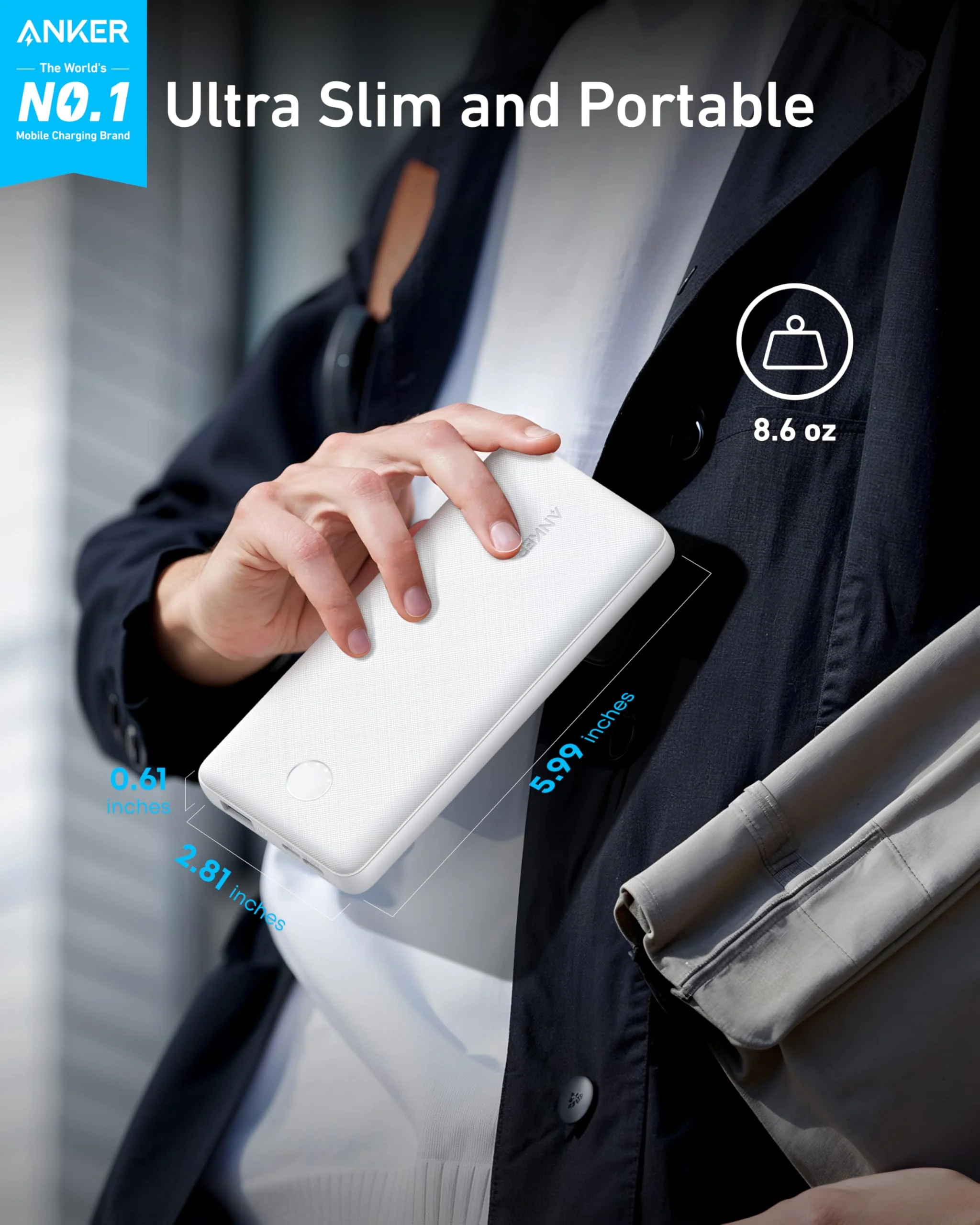 Anker <b>313</b> Power Bank (PowerCore 10K) - Image 9
