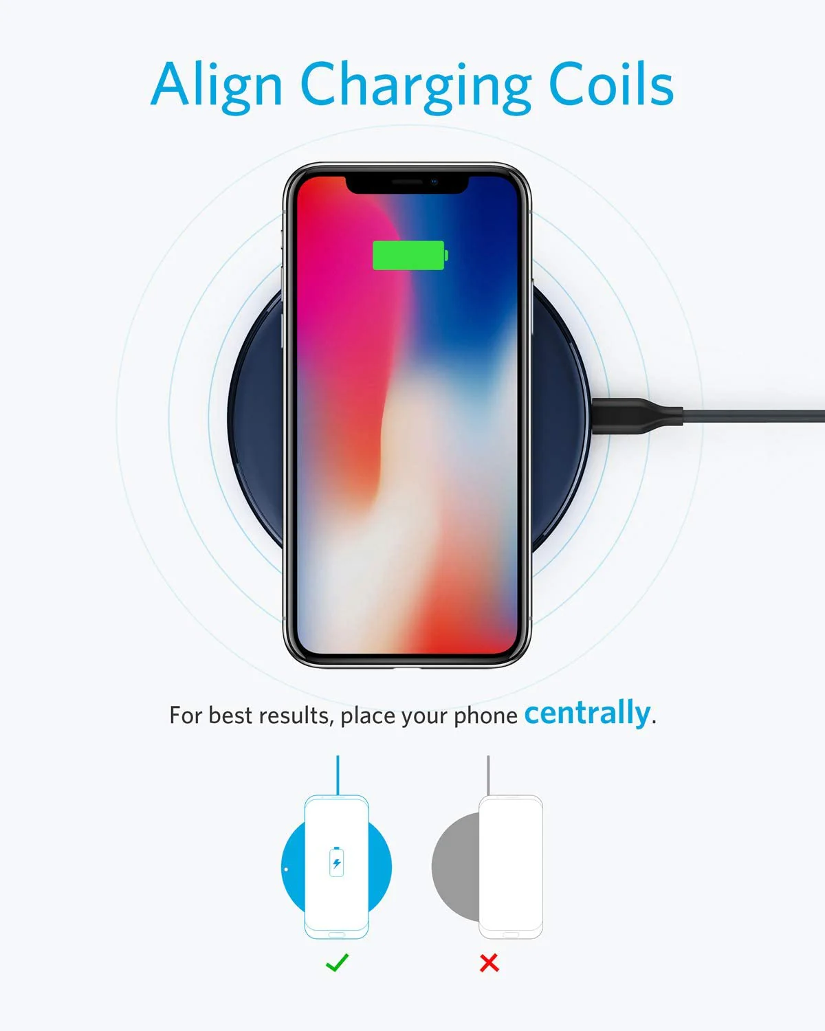 Anker <b>313</b> Wireless Charger (Pad) - Image 11