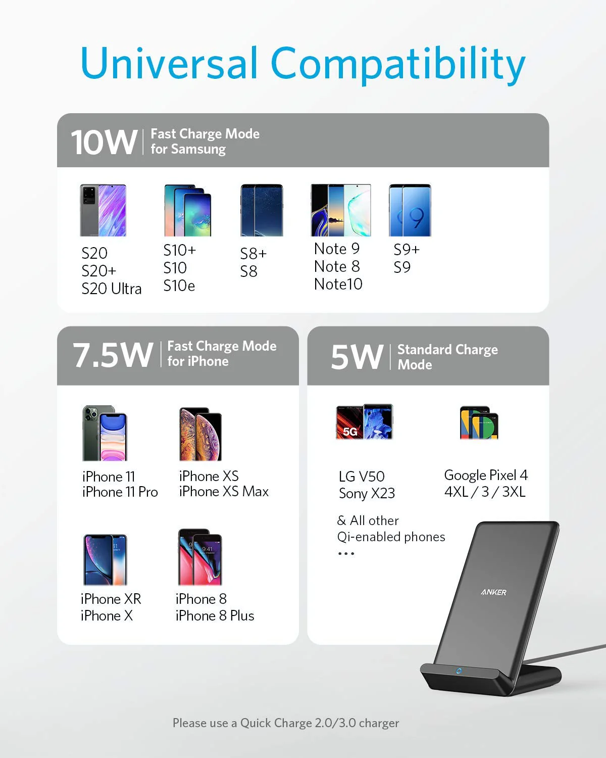 Anker <b>313</b> Wireless Charger (Stand) - Image 3