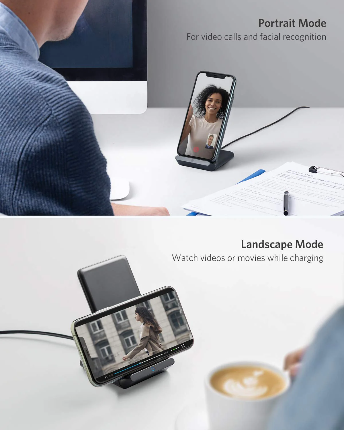 Anker <b>313</b> Wireless Charger (Stand) - Image 4