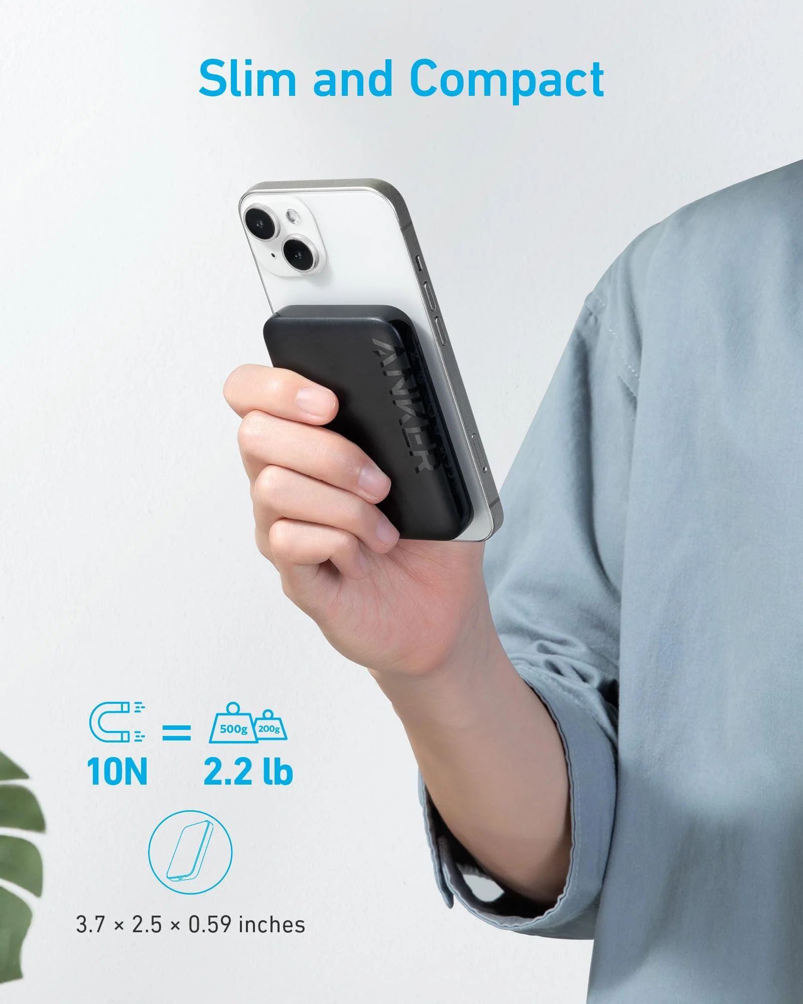 Anker <b>321</b> MagGo Battery (PowerCore Magnetic 5K) - Image 3