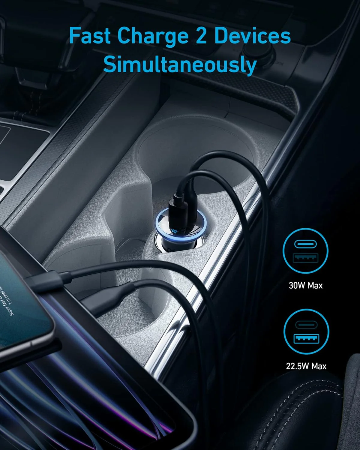 Anker <b>323</b> Car Charger (52.5W) - Image 3