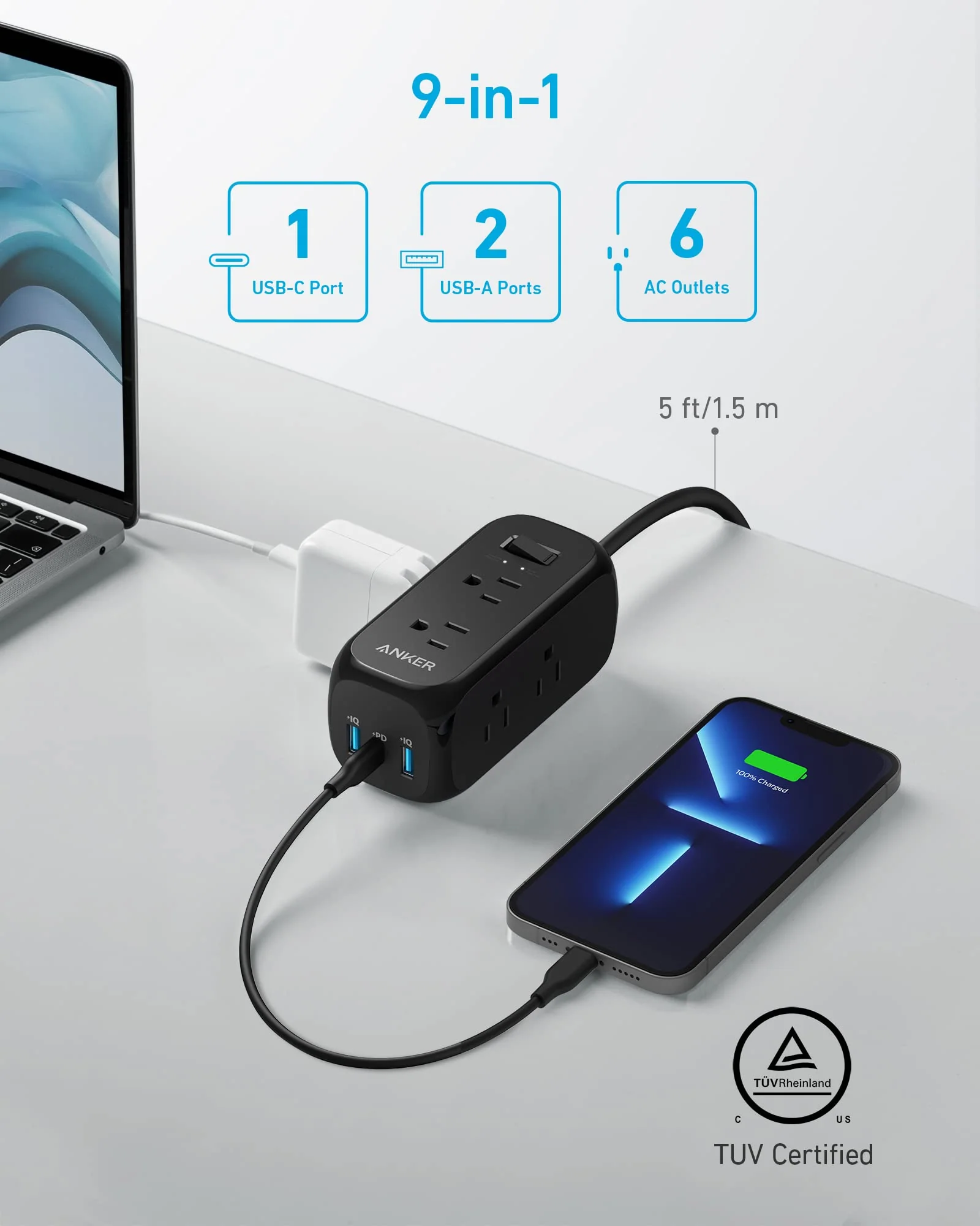 Anker <b>332</b> USB Power Strip - Image 3