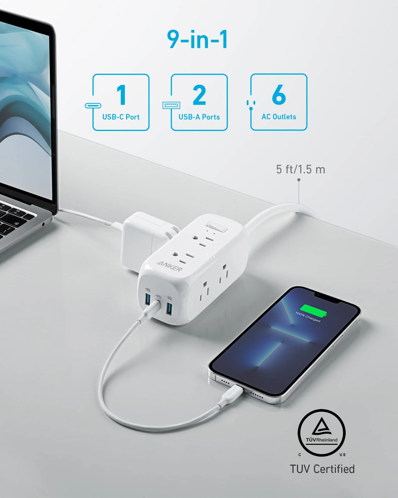 Anker <b>332</b> USB Power Strip - Image 9