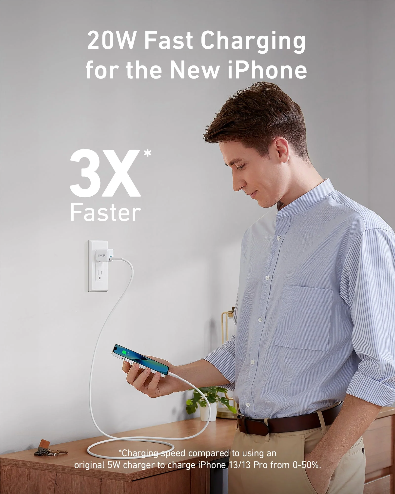 Anker <b>511</b> Charger (Nano) with USB-C to Lightning Cable - Image 2