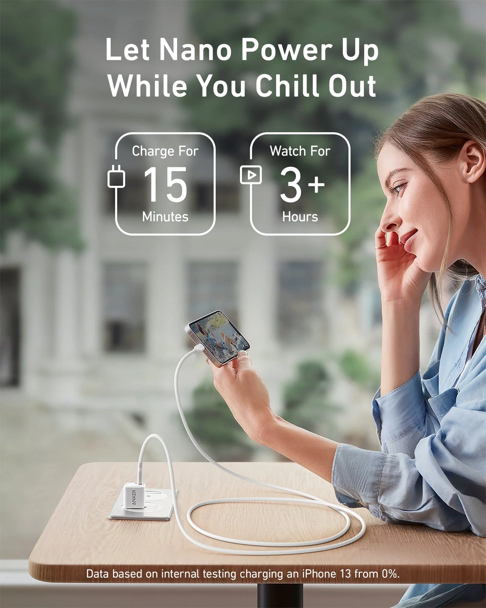 Anker <b>511</b> Charger (Nano) with USB-C to Lightning Cable - Image 3