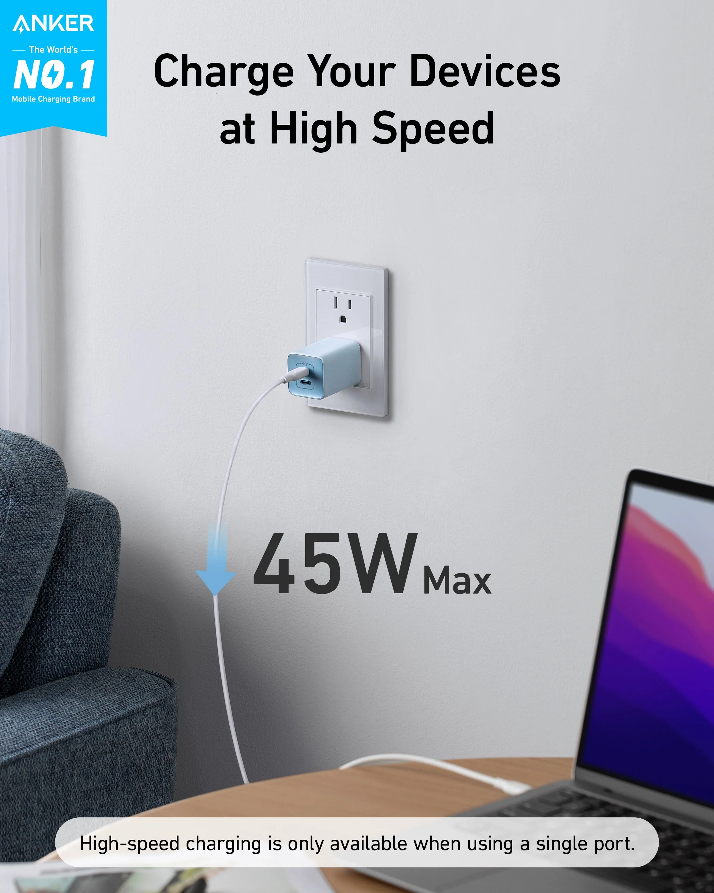Anker <b>523</b> Charger (Nano 3, 47W) - Image 15