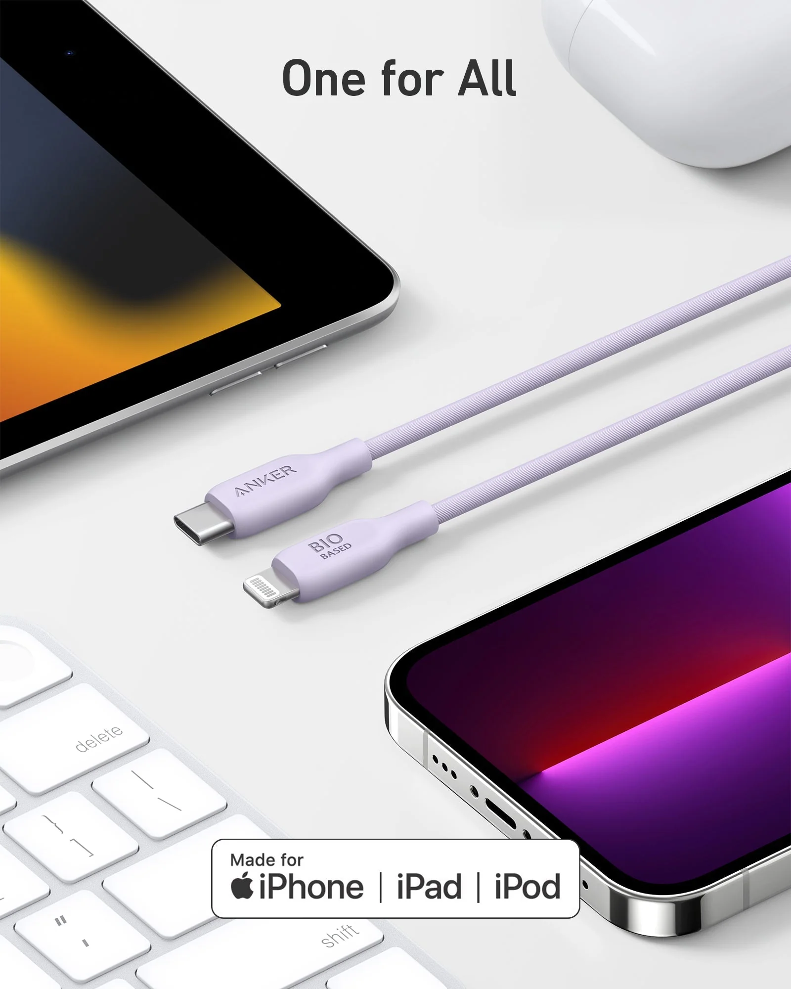 Anker <b>541</b> USB-C to Lightning Cable (Bio-Based) - Image 17