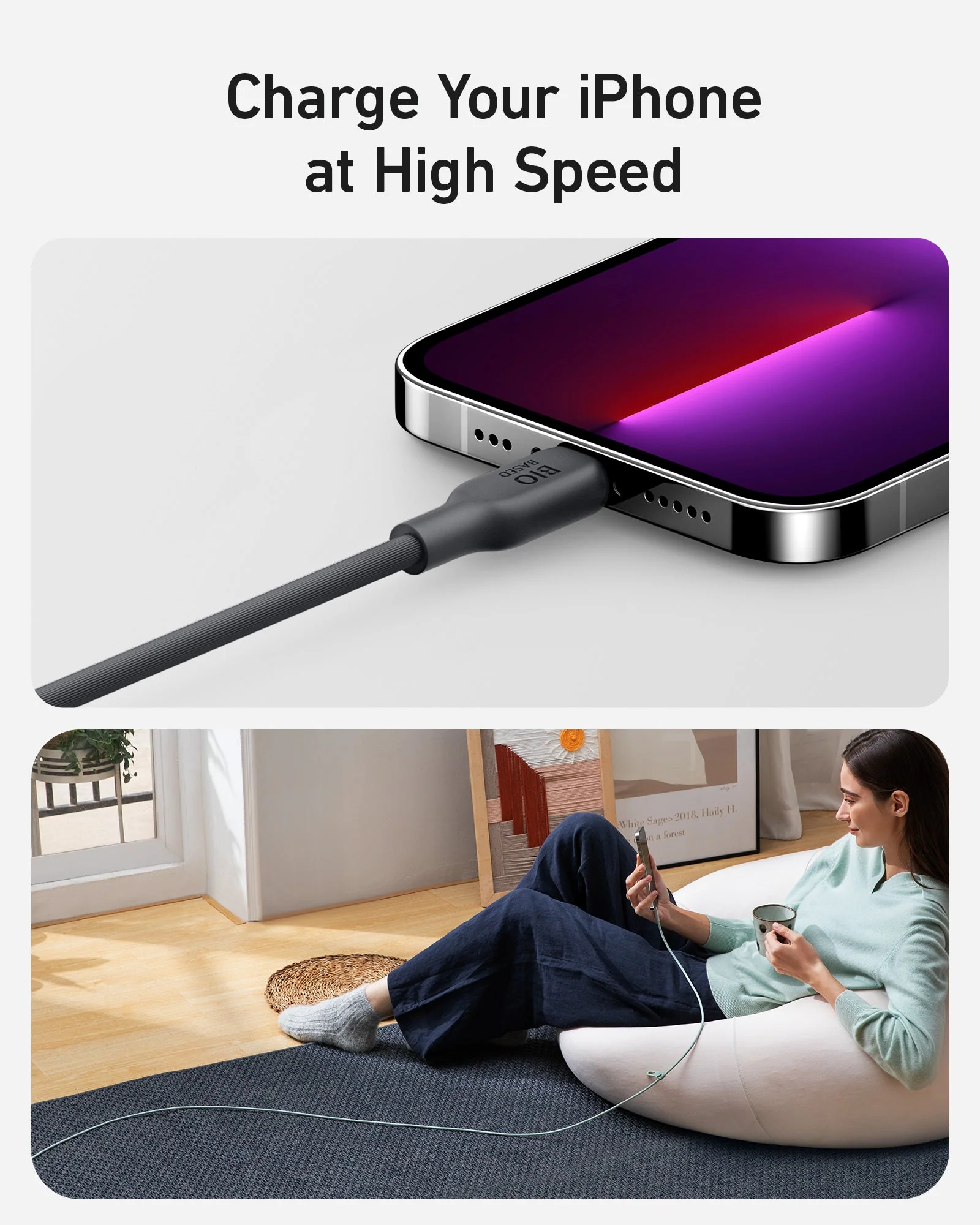 Anker <b>541</b> USB-C to Lightning Cable (Bio-Based) - Image 36