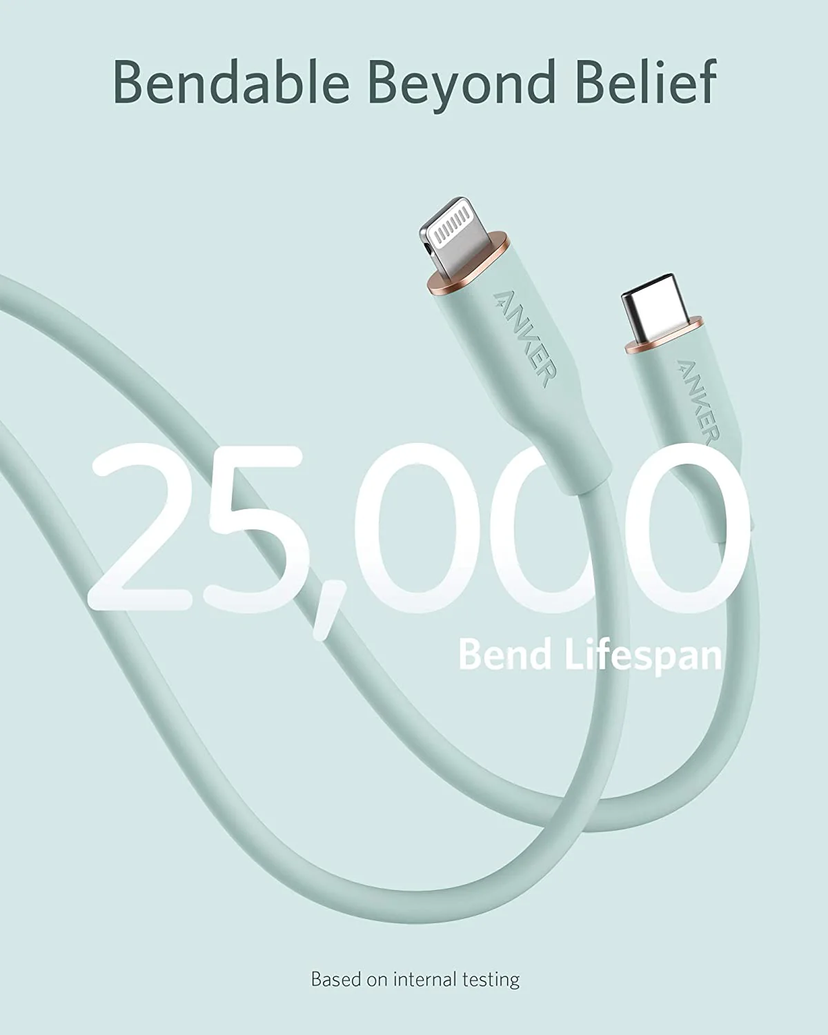 Anker <b>641</b> USB-C to Lightning Cable (Flow, 3 ft Silicone) - Image 22