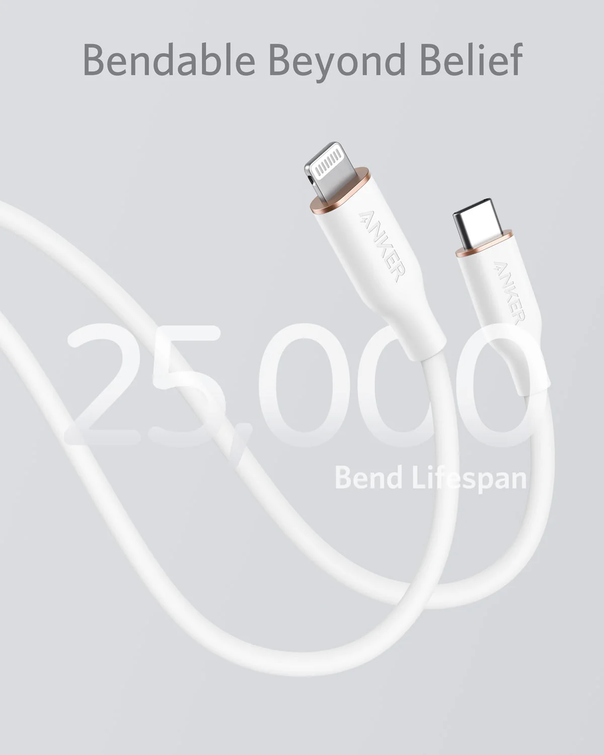 Anker <b>641</b> USB-C to Lightning Cable (Flow, 3 ft Silicone) - Image 40