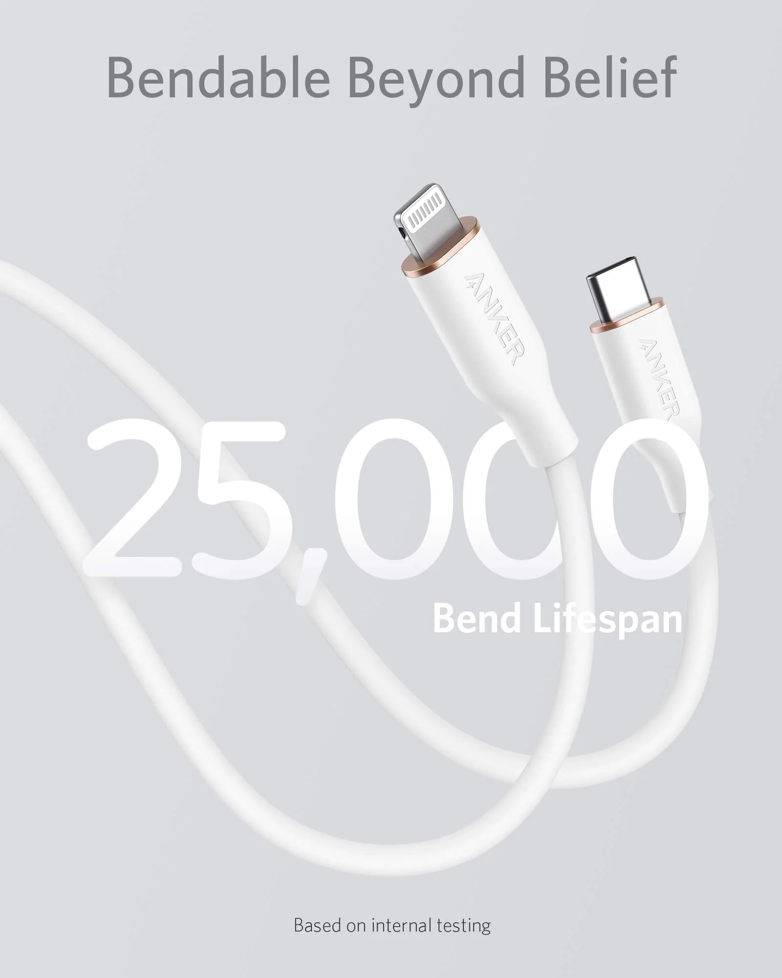 Anker <b>641</b> USB-C to Lightning Cable (Flow, Silicone) - Image 10