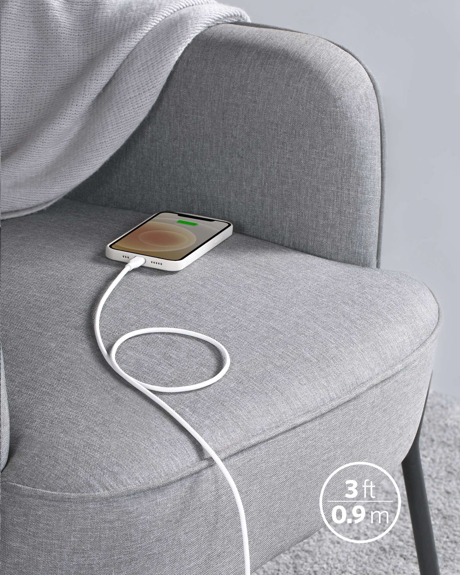 Anker <b>641</b> USB-C to Lightning Cable (Flow, Silicone) - Image 12