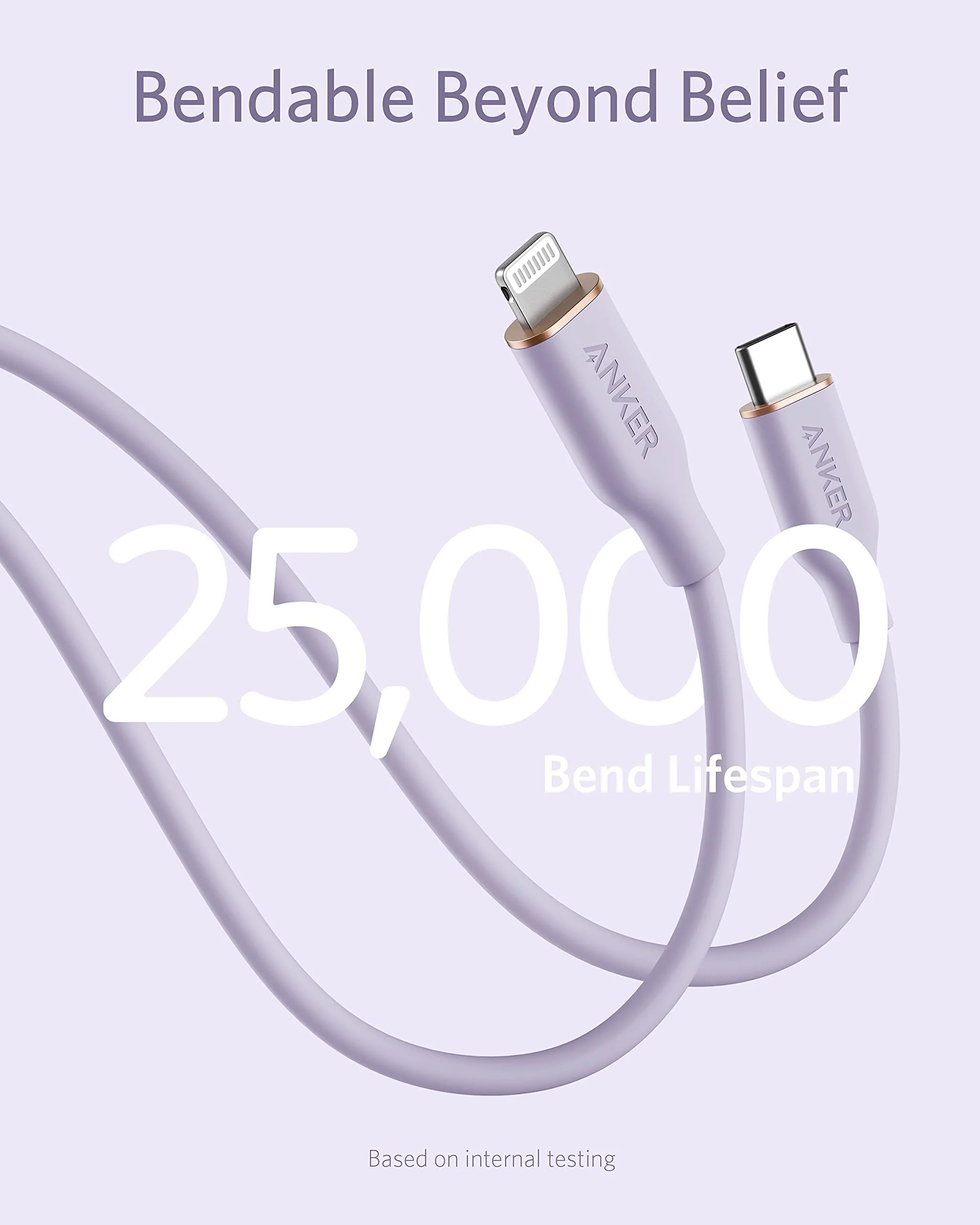 Anker <b>641</b> USB-C to Lightning Cable (Flow, Silicone) - Image 34