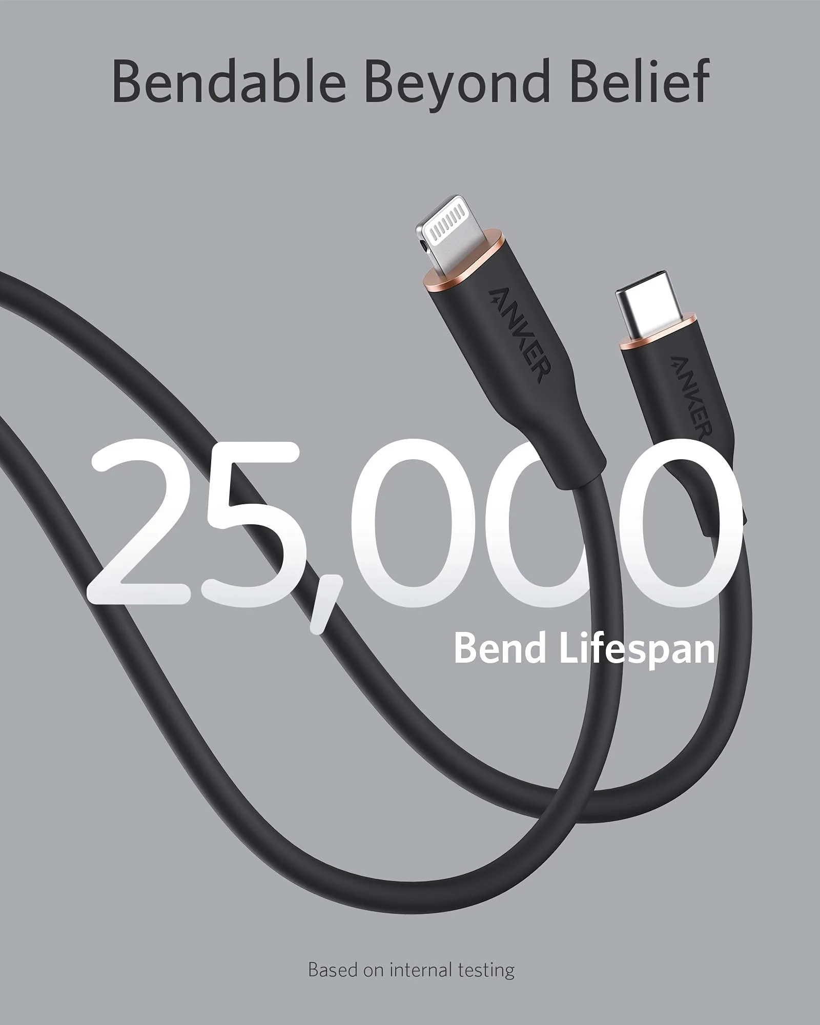 Anker <b>641</b> USB-C to Lightning Cable (Flow, Silicone) - Image 40