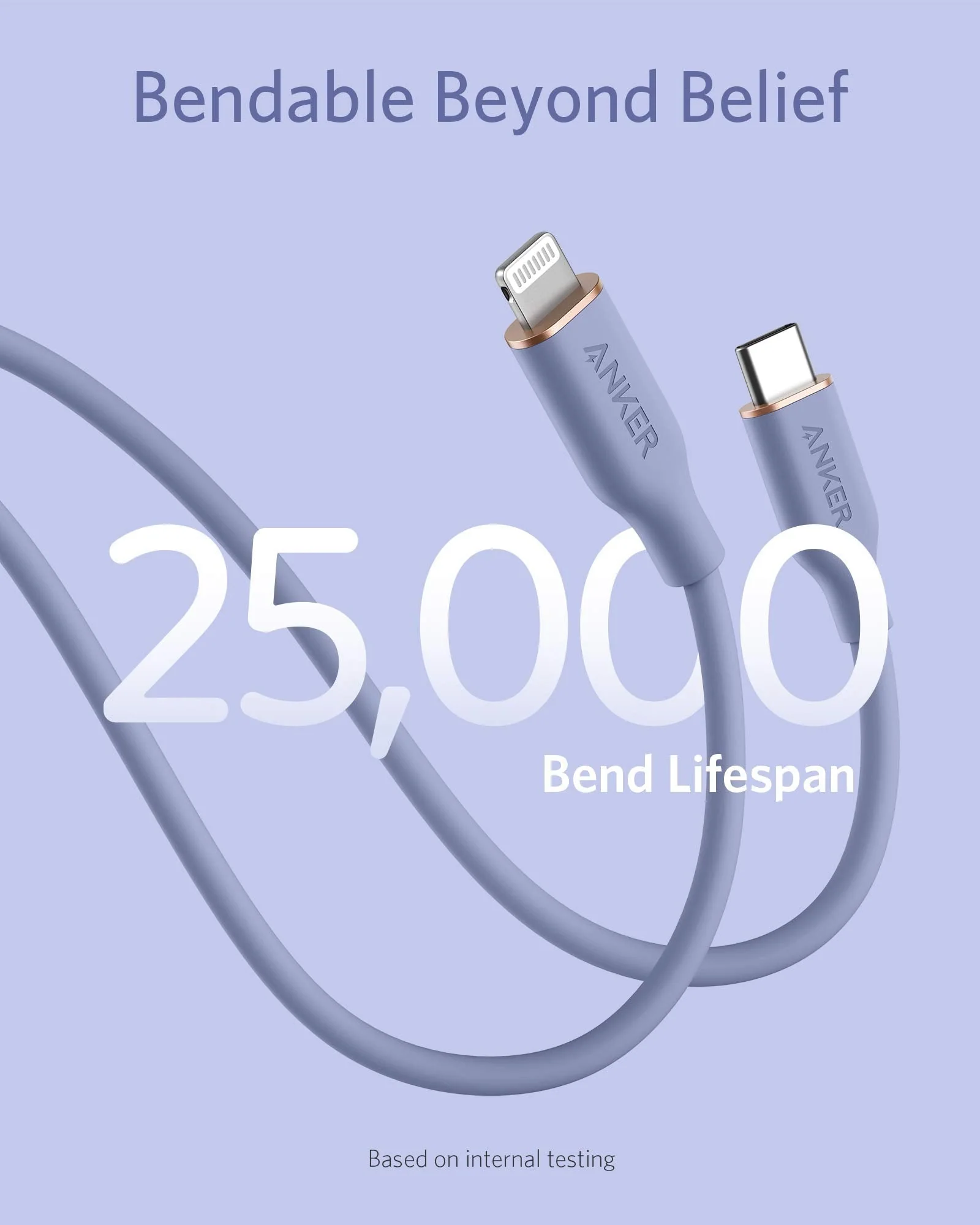 Anker <b>641</b> USB-C to Lightning Cable (Flow, Silicone) - Image 64