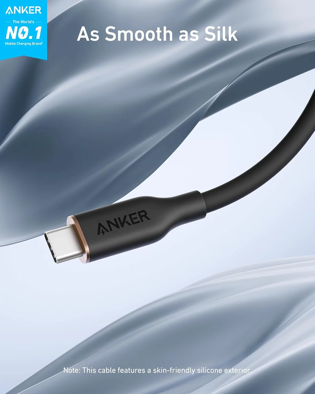 Anker <b>643</b> USB-C to USB-C Cable (Flow, Silicone) - Image 2