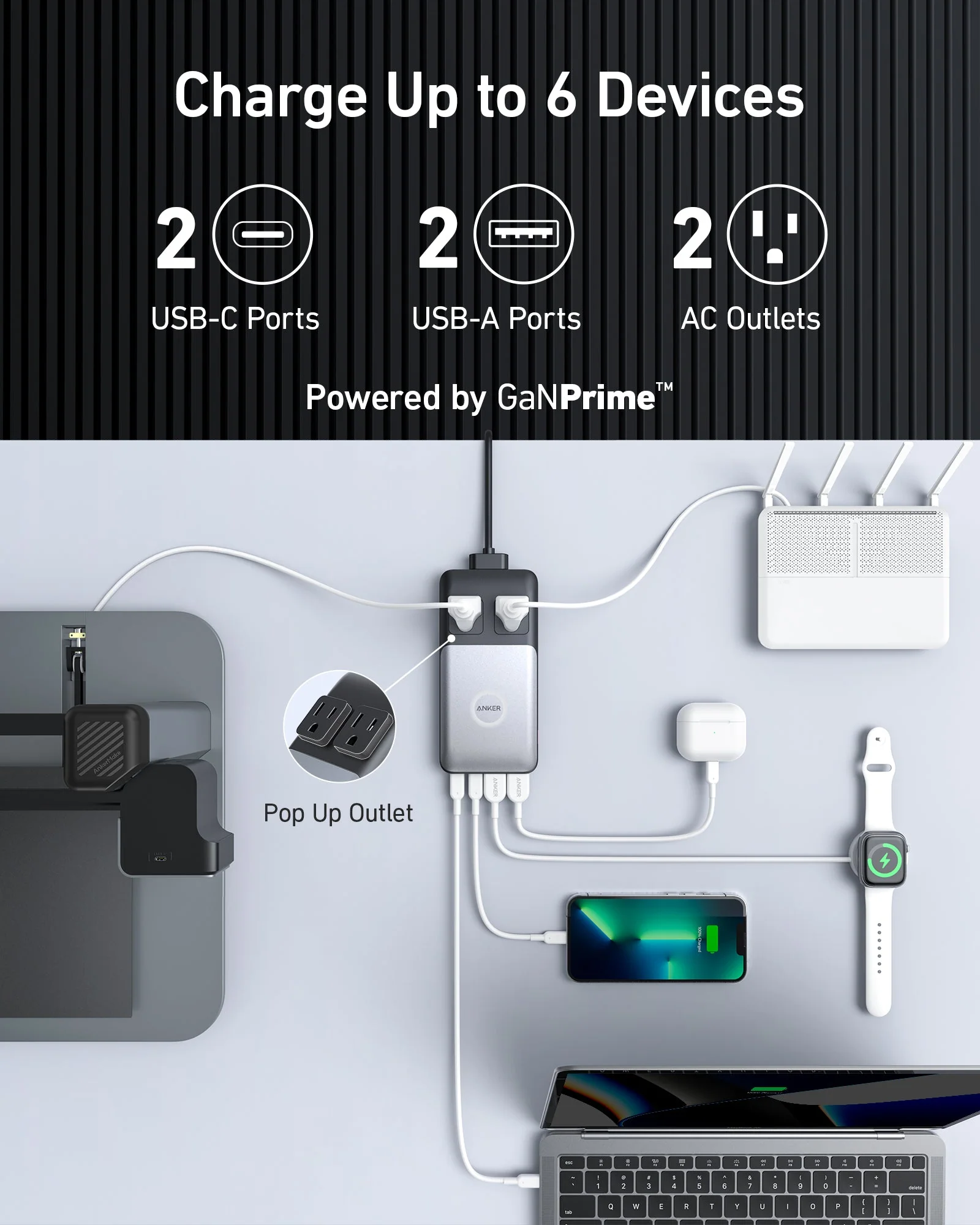 Anker <b>727</b> Charging Station (GaNPrime 100W) - Image 2
