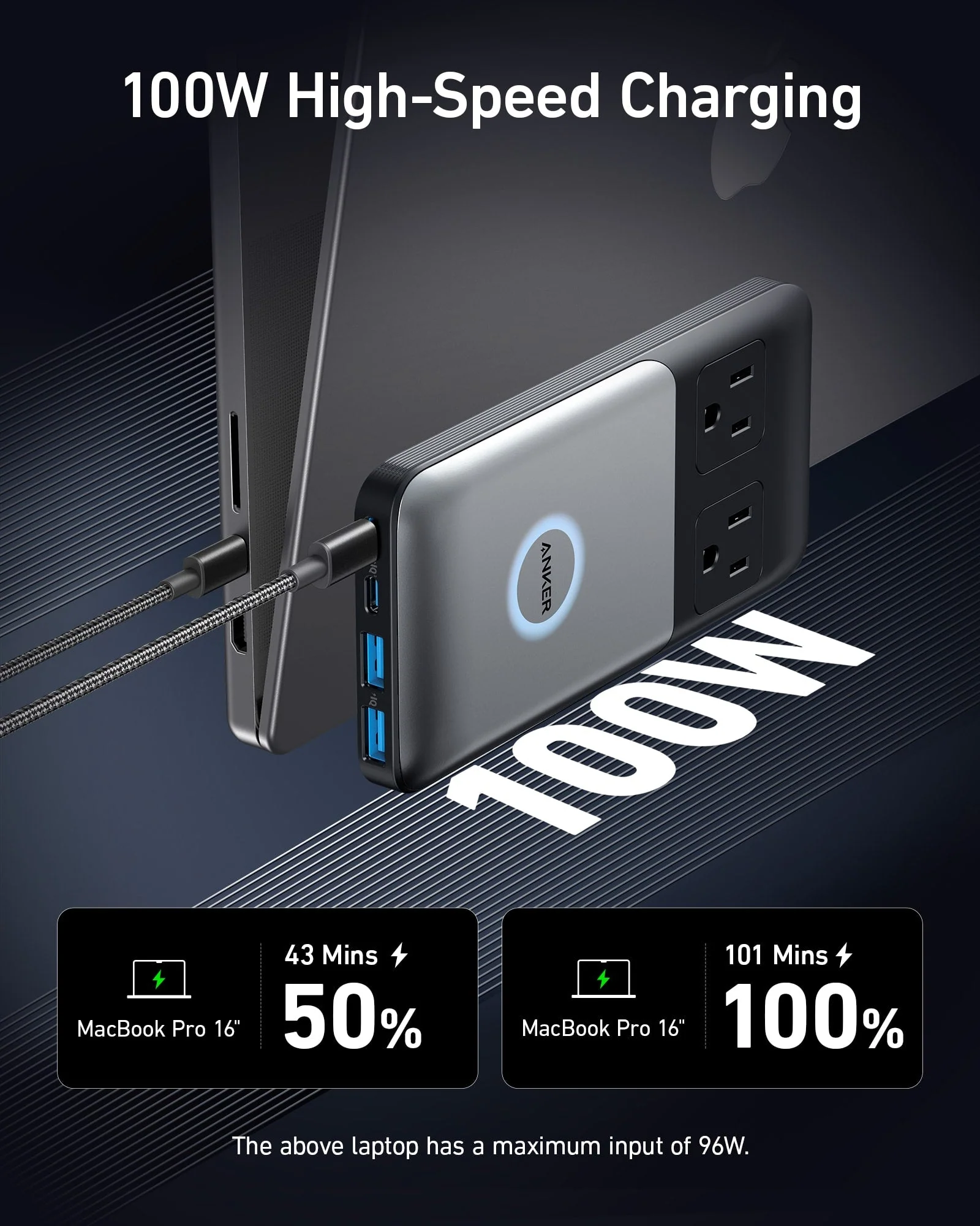 Anker <b>727</b> Charging Station (GaNPrime 100W) - Image 3