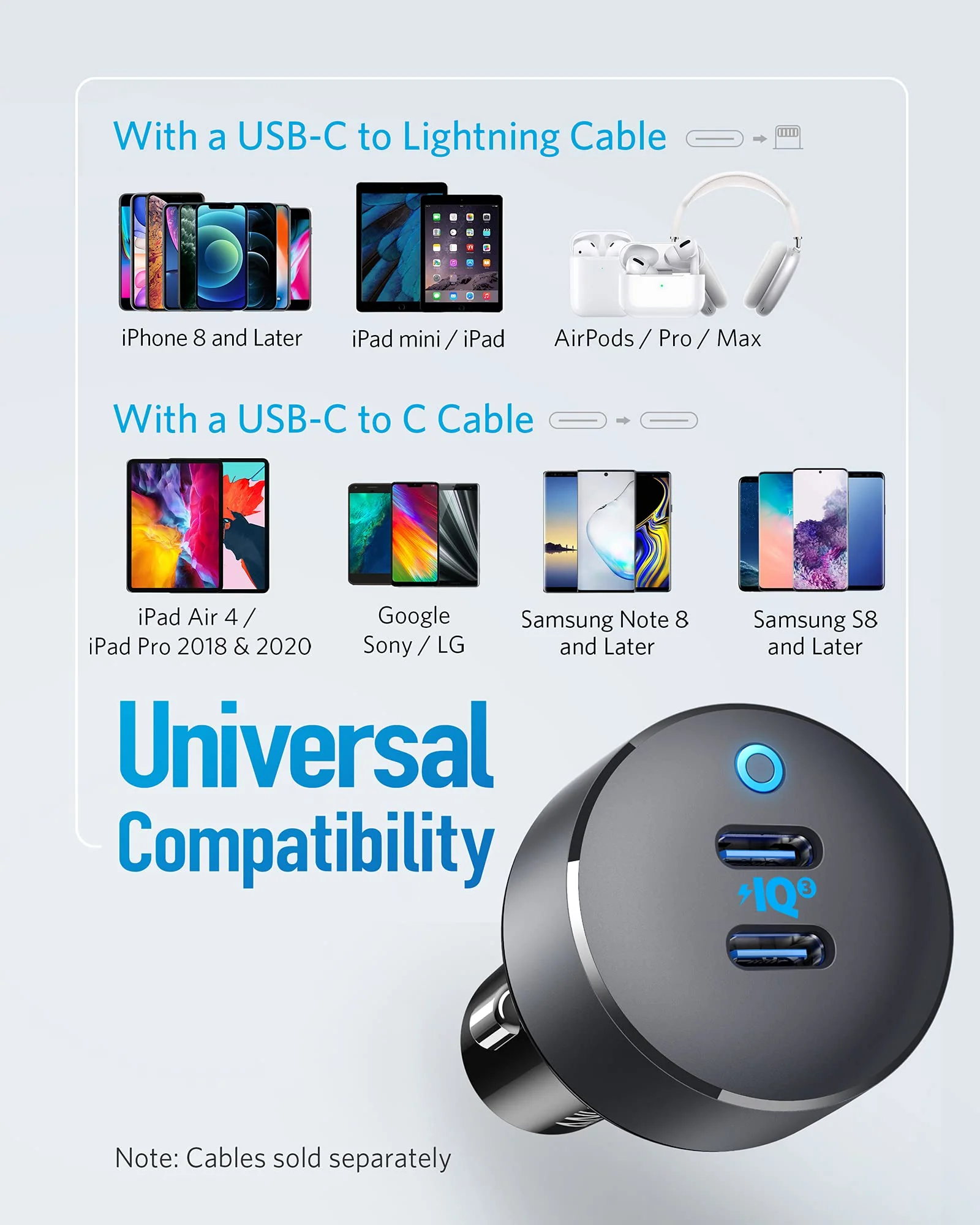 Anker <b>PowerDrive III</b> Duo USB-C Car Charger - Image 5