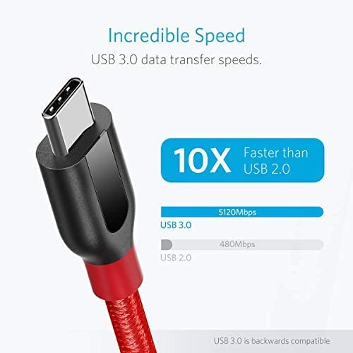 Anker <b>Powerline+</b> USB C to USB 3.0 Cable (3 ft, 6 ft) - Image 3