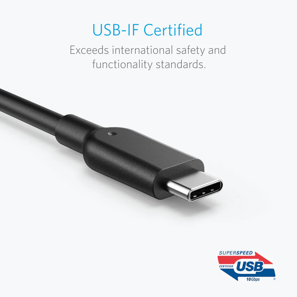 Anker <b>PowerLine II</b> USB-C to USB 3.1 Cable (3 ft) - Image 4