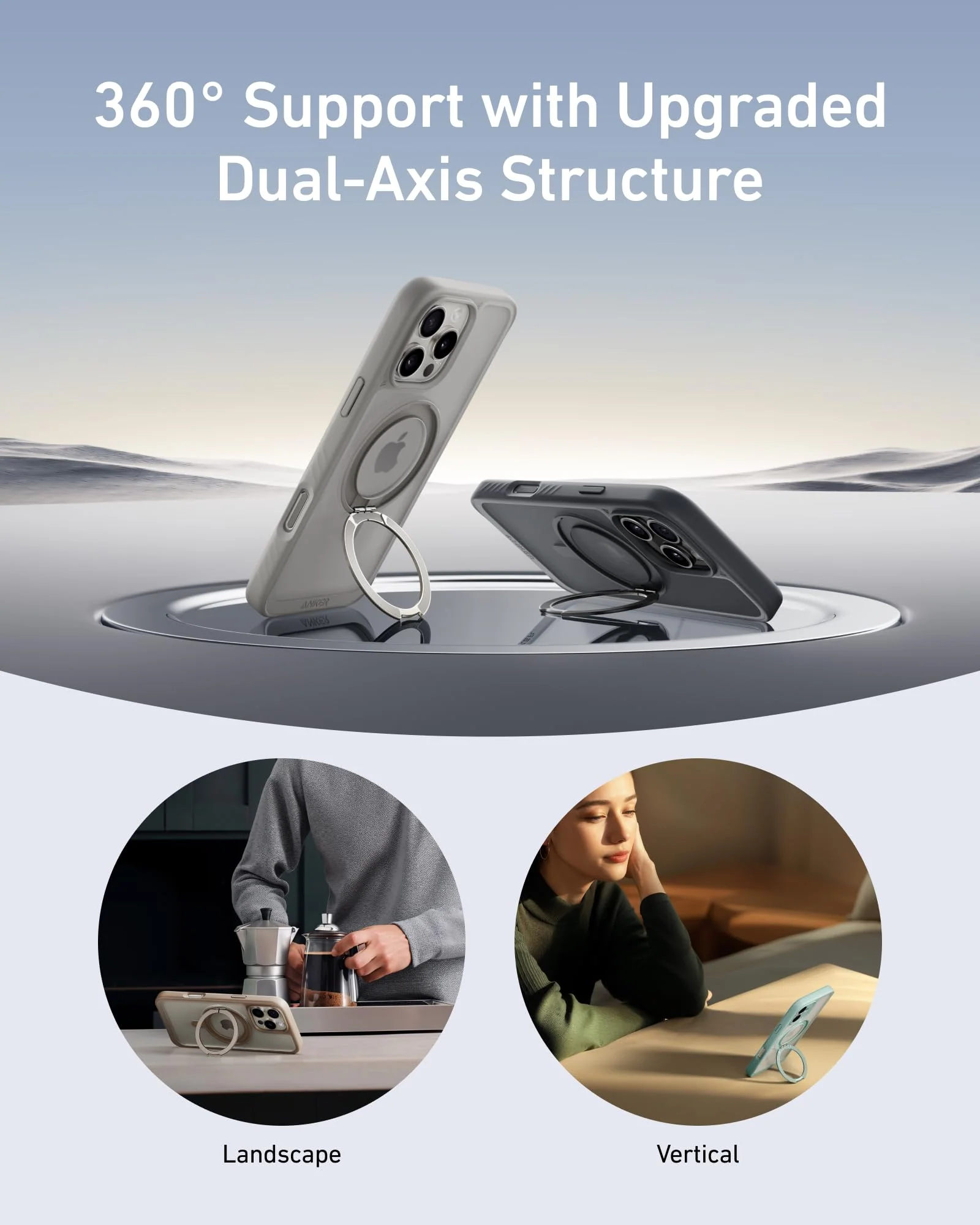 Anker MagGo Magnetic Case with Stand (360° Ring Stand) - Image 23