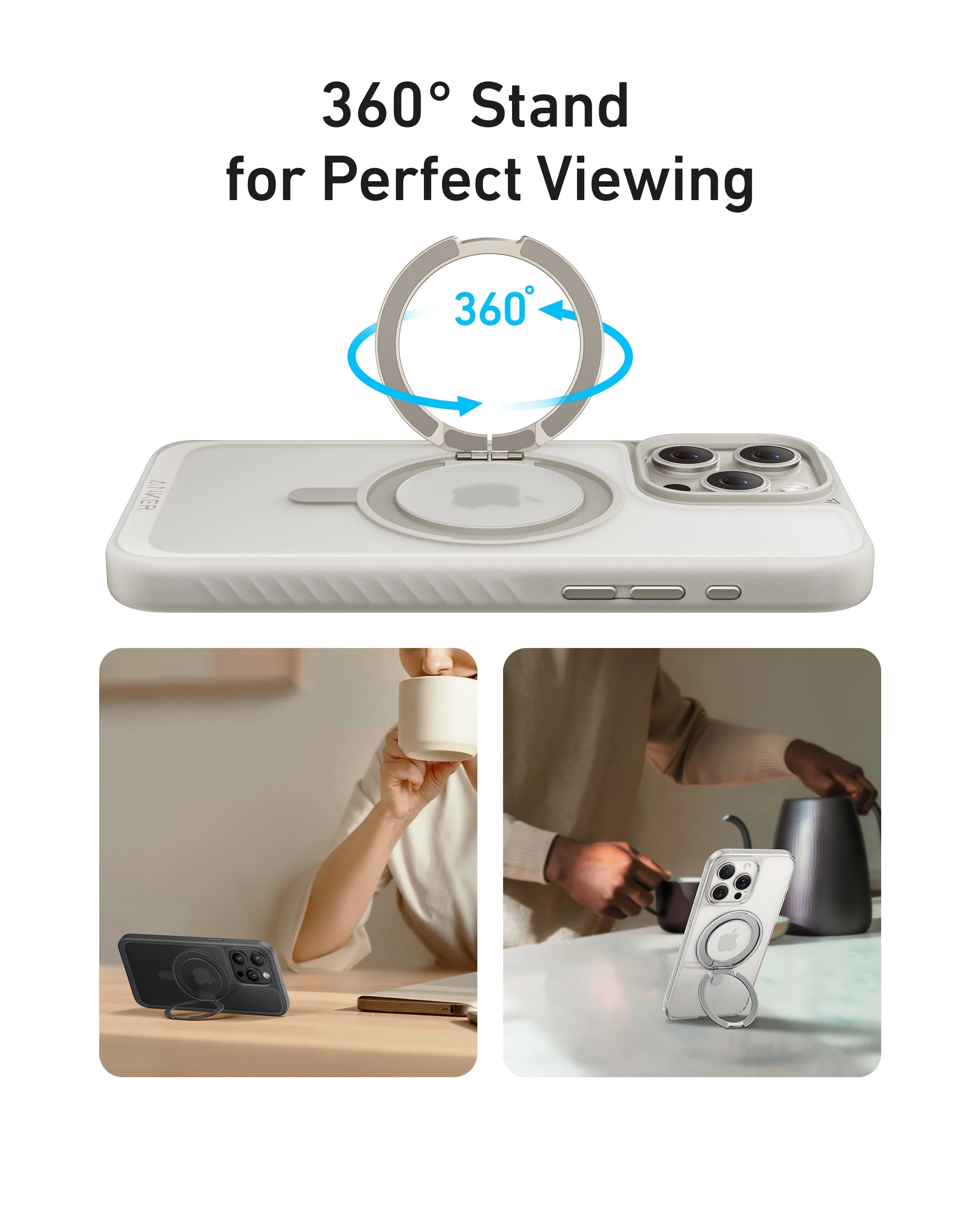 Anker MagGo Magnetic Case with Stand (360° Ring Stand) - Image 7