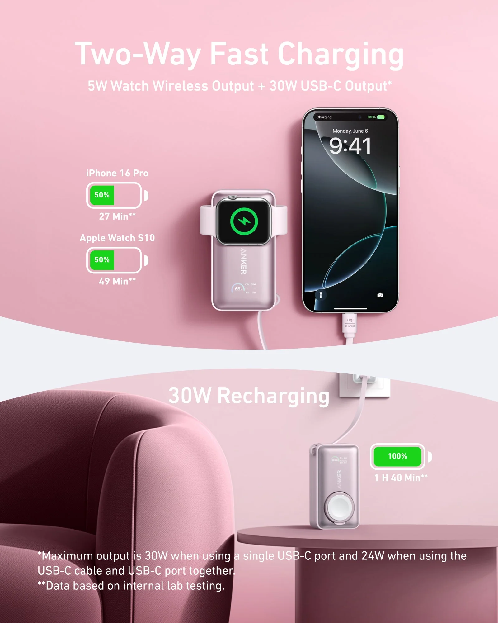 Anker MagGo Power Bank (10K, 35W, For Apple Watch) - Image 15