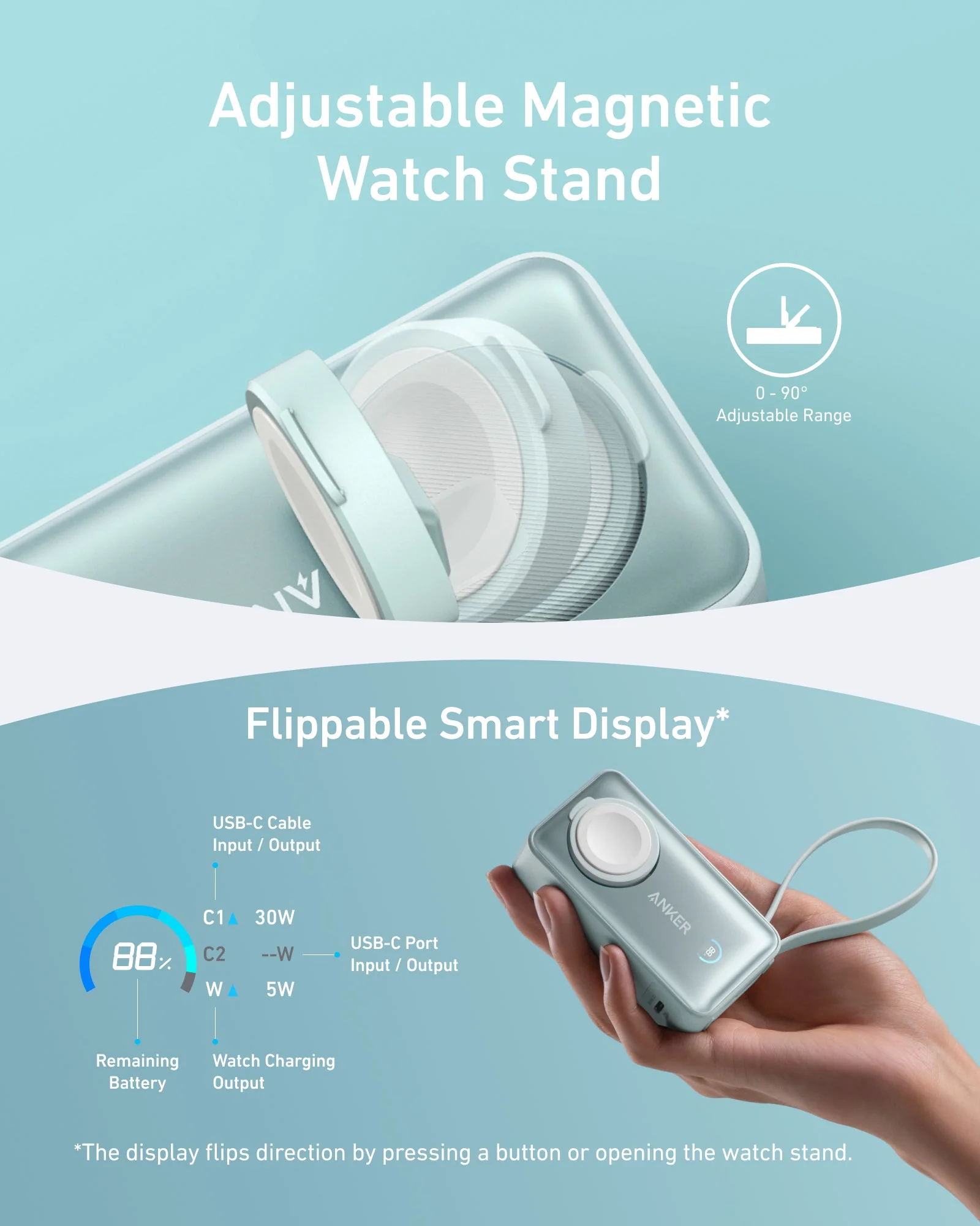 Anker MagGo Power Bank (10K, 35W, For Apple Watch) - Image 23