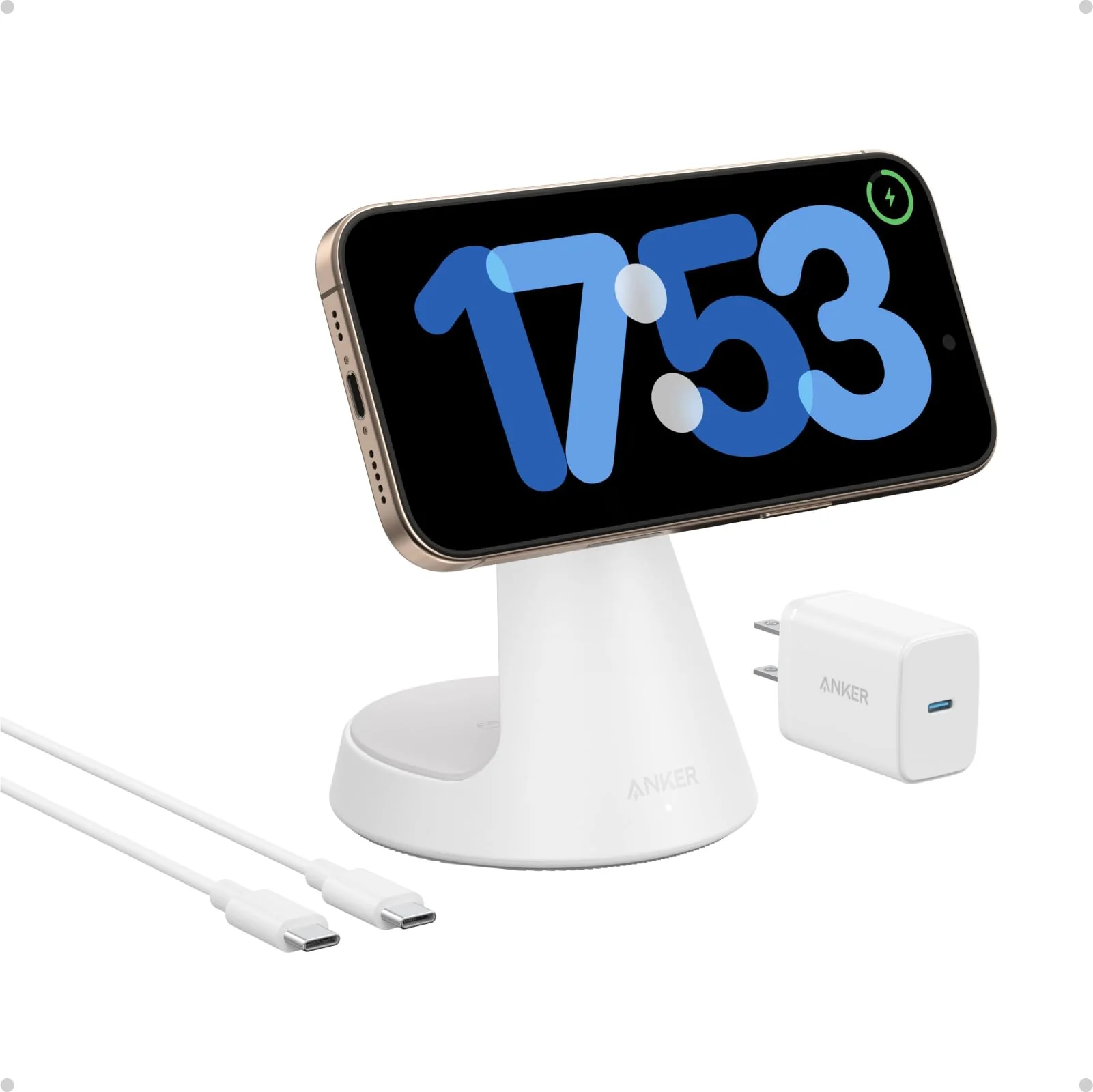 Anker MagGo Wireless Charger (2-in-1, Dock Stand) with USB-C Cable BOA - Image 7