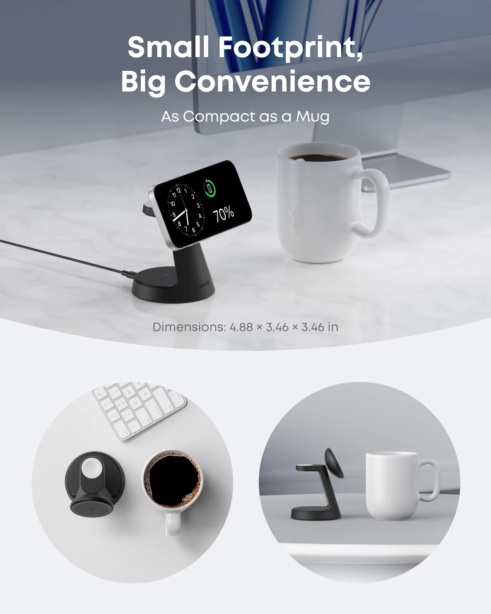 Anker MagGo Wireless Charging Station (3-in-1, Dock Stand) - Image 4