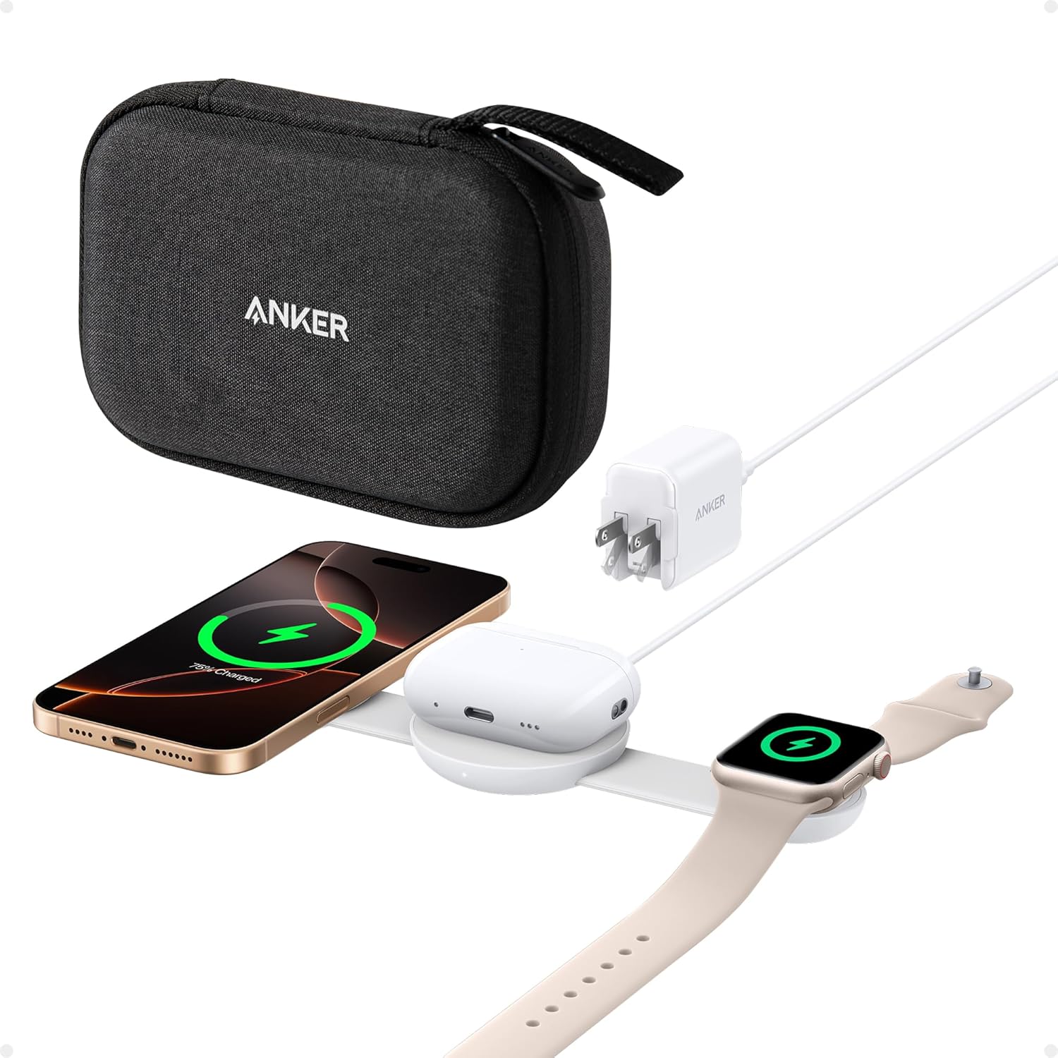 Anker MagGo Wireless Charging Station (3-in-1, Foldable Pad) - Image 10