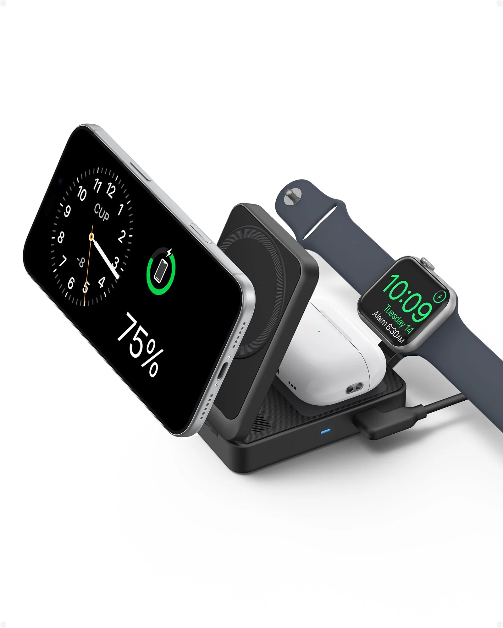 Anker MagGo Wireless Charging Station (Foldable 3-in-1) - Image 14