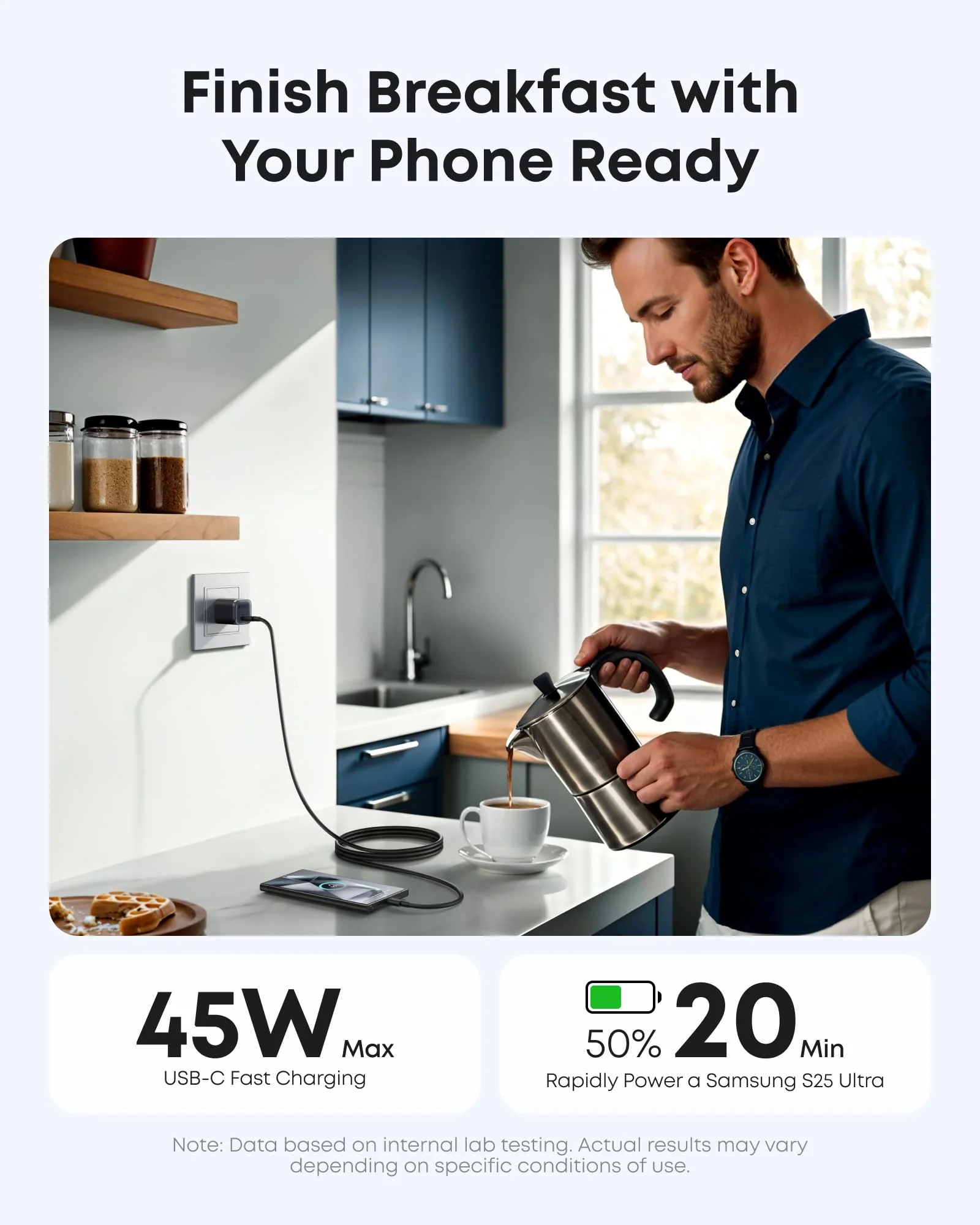 Anker Nano Charger (45W) with USB-C to USB-C Cable - Image 4