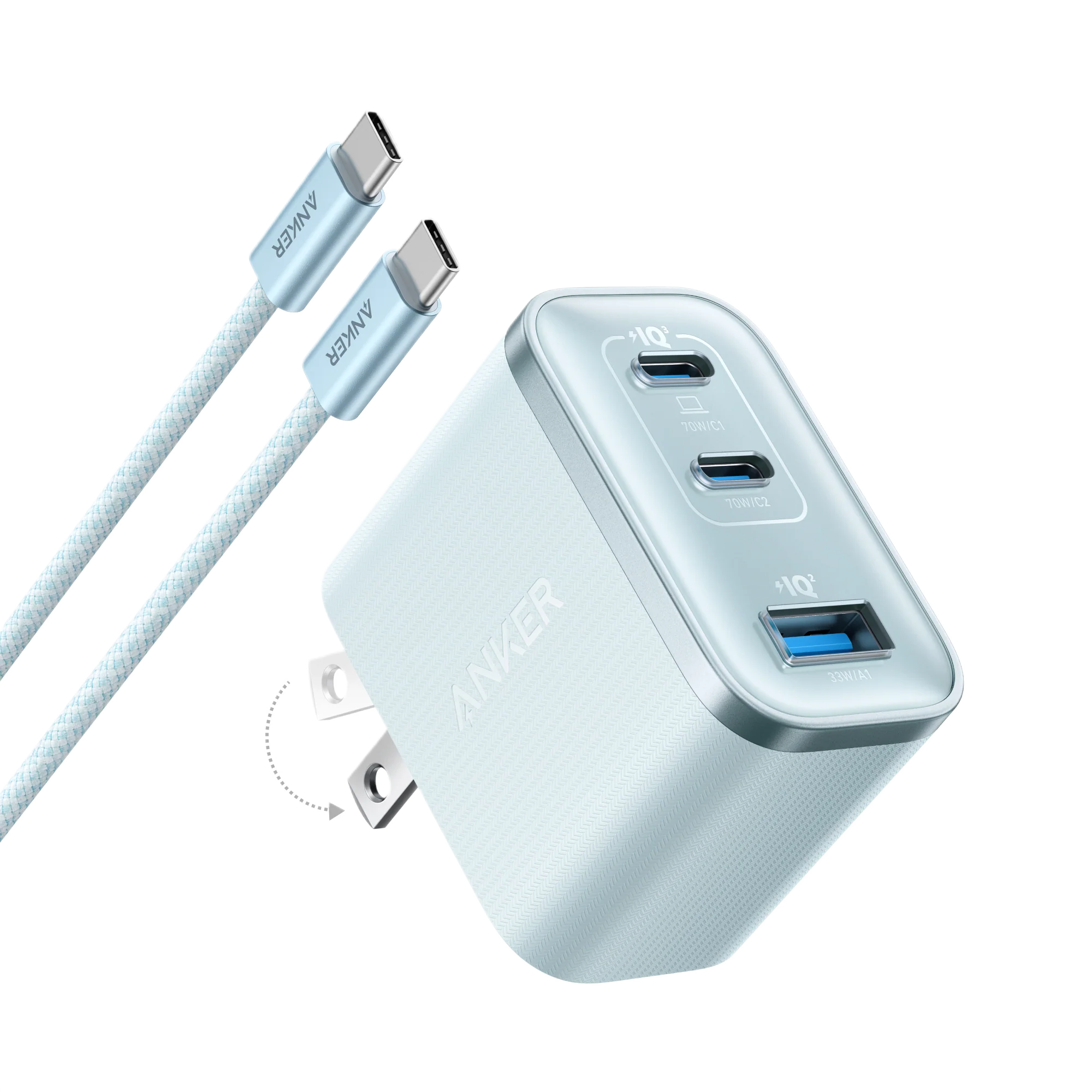 Anker Nano Charger (70W, 3 Ports) - Image 13
