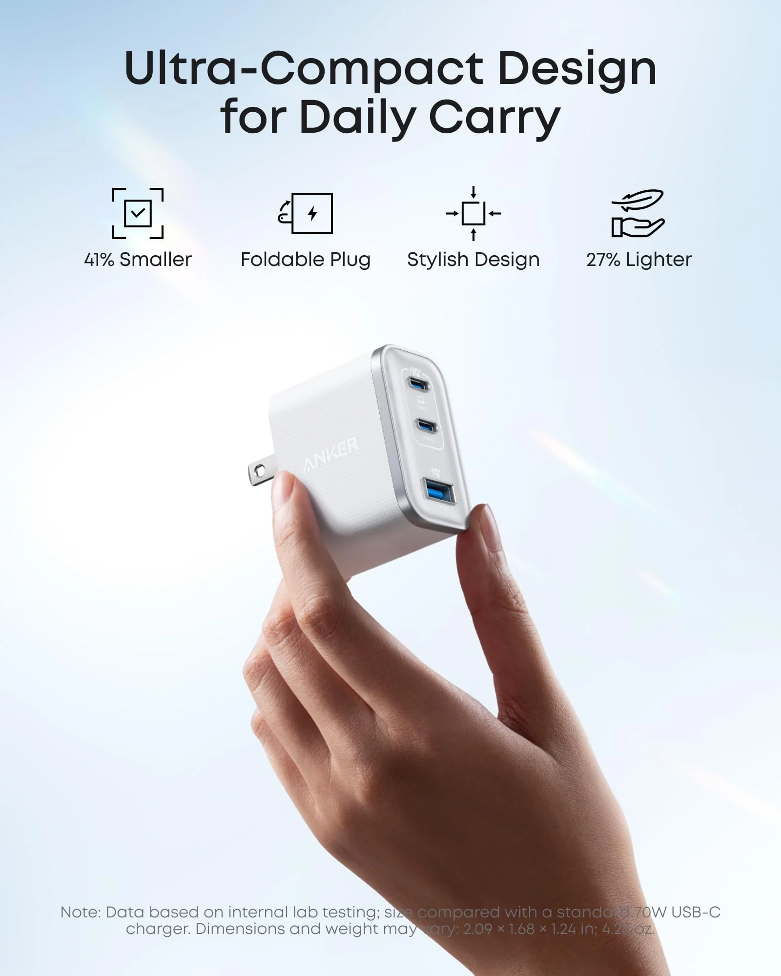 Anker Nano Charger (70W, 3 Ports) - Image 3