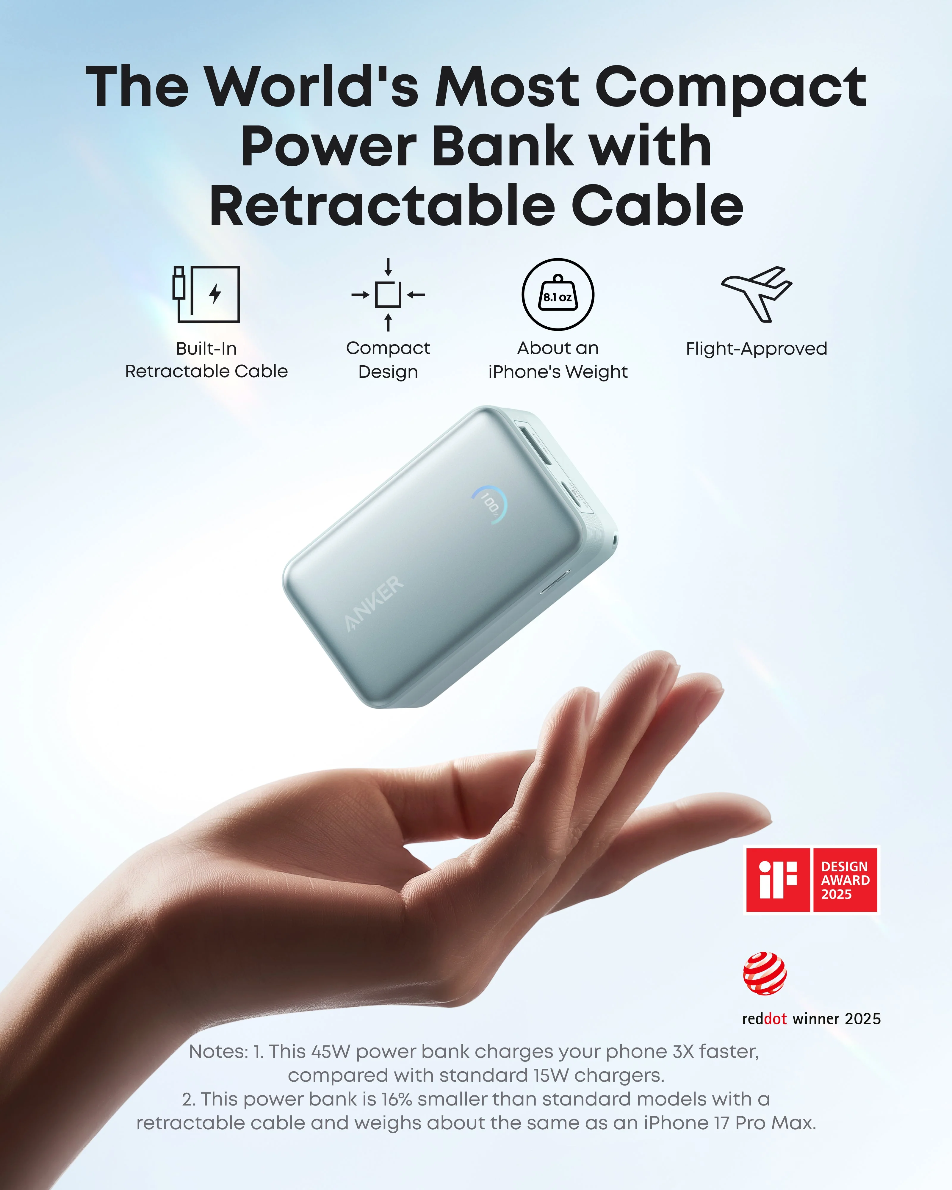 Anker Nano Power Bank (10K, 45W, Built-In Retractable USB-C Cable) - Image 18
