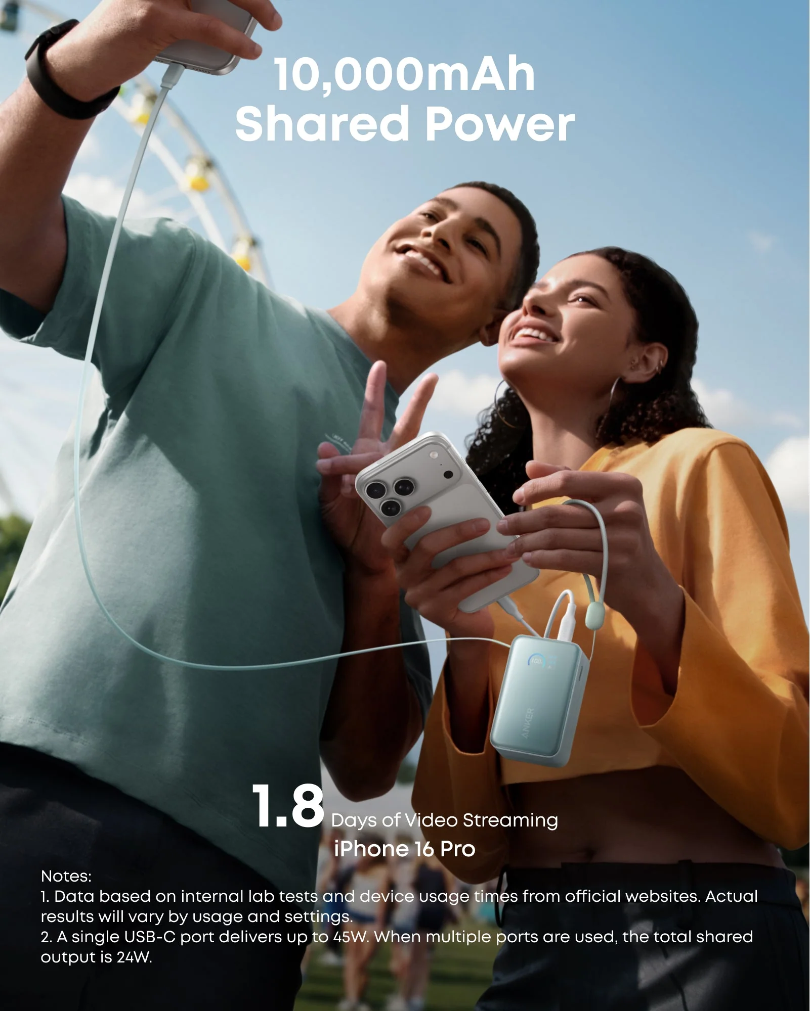 Anker Nano Power Bank (10K, 45W, Built-In Retractable USB-C Cable) - Image 20