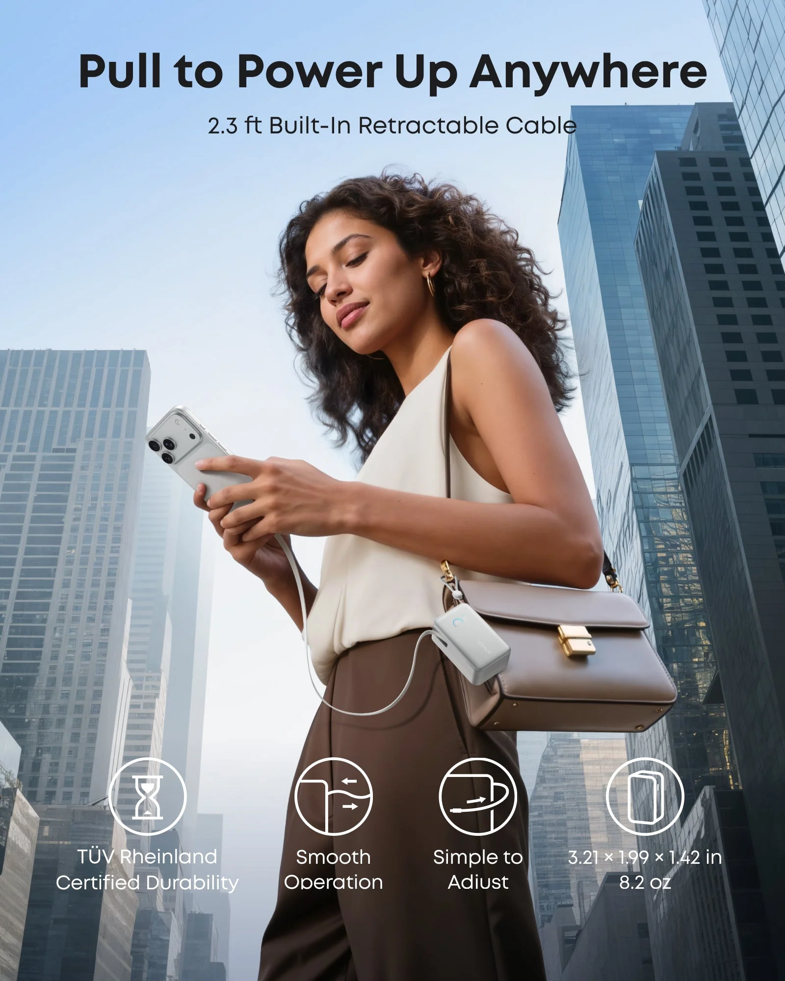 Anker Nano Power Bank (10K, 45W, Built-In Retractable USB-C Cable) - Image 6