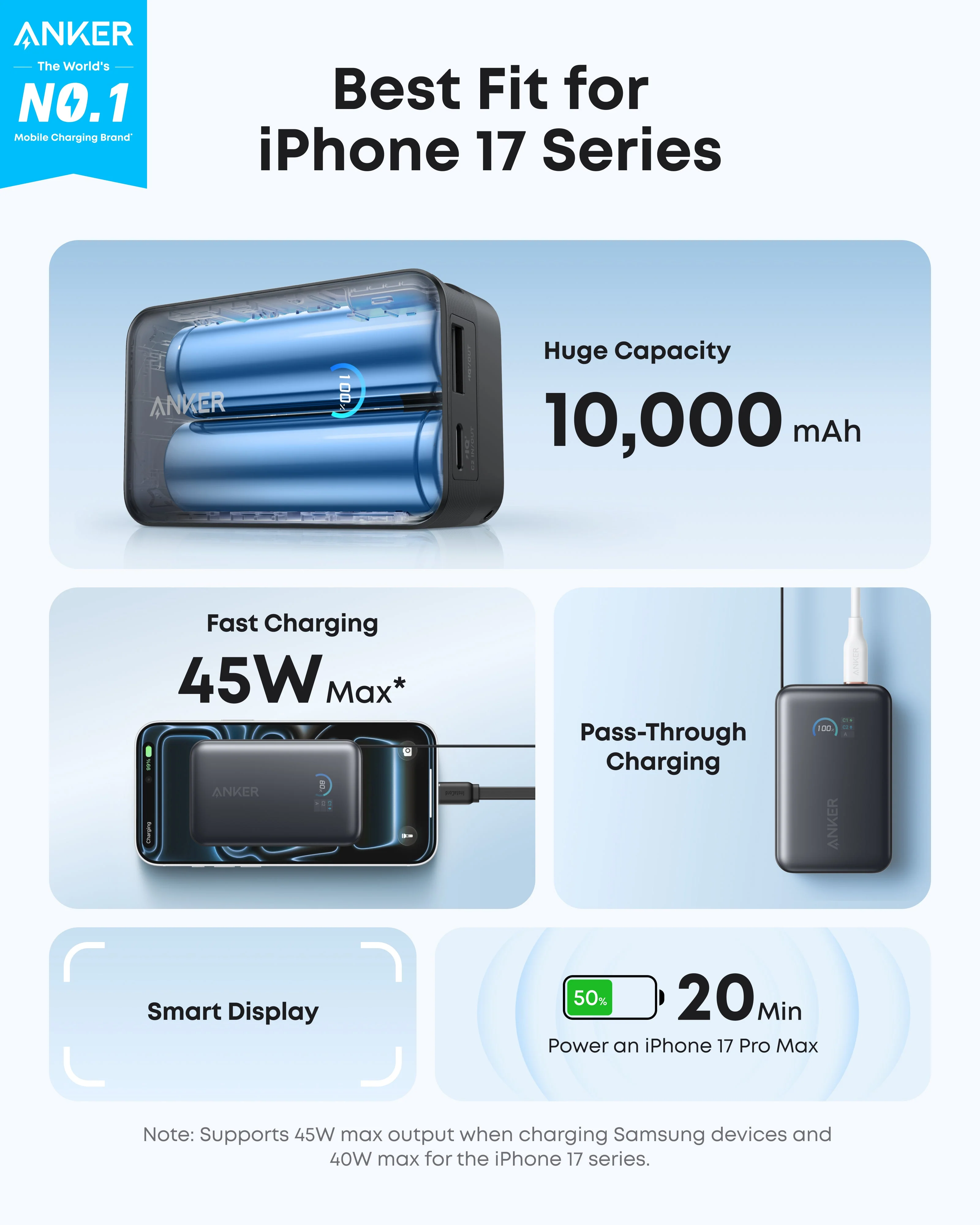 Anker Nano Power Bank (10K, 45W, Built-In Retractable USB-C Cable) - Image 9