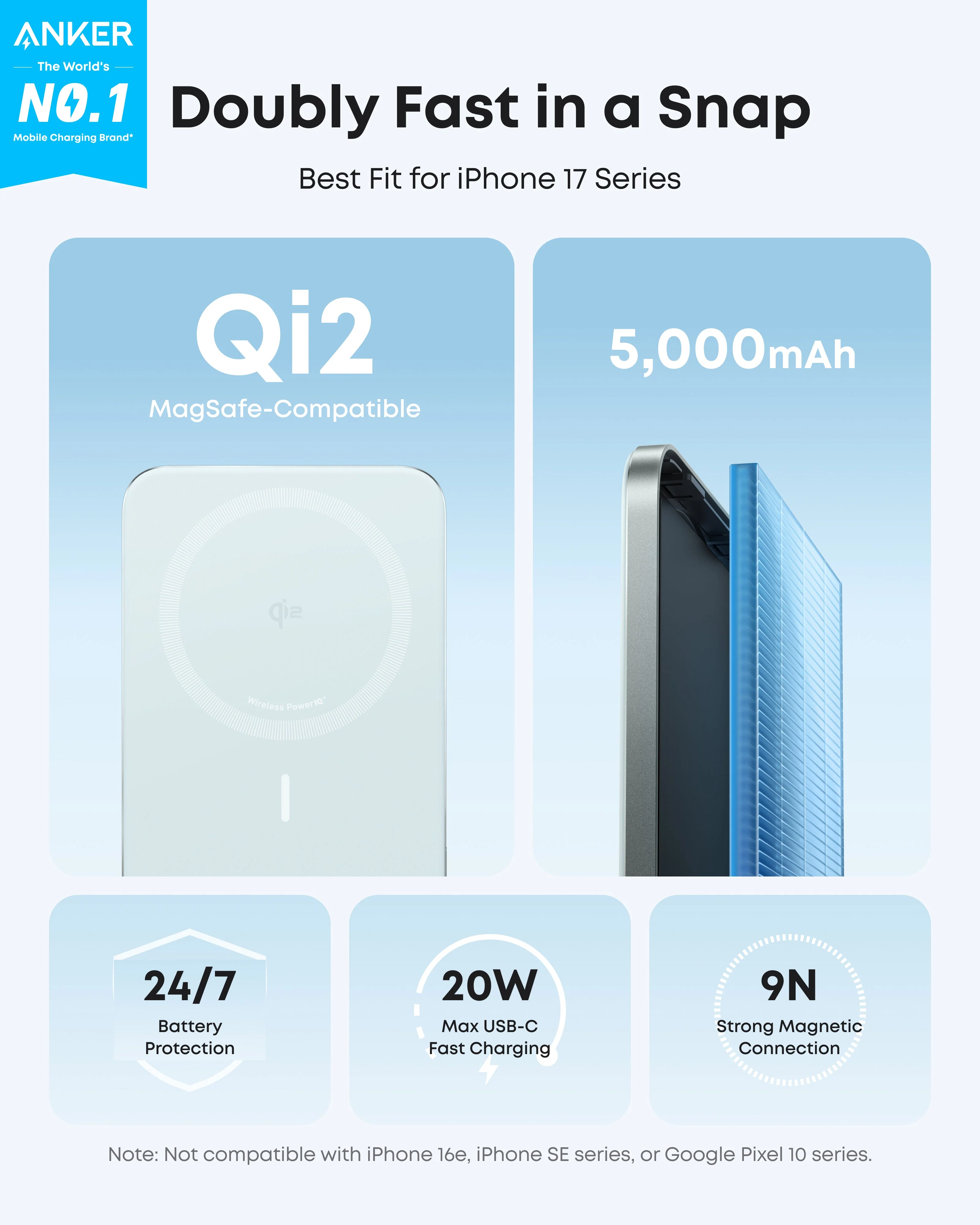 Anker Nano Power Bank (5K, MagGo, Slim) - Image 14