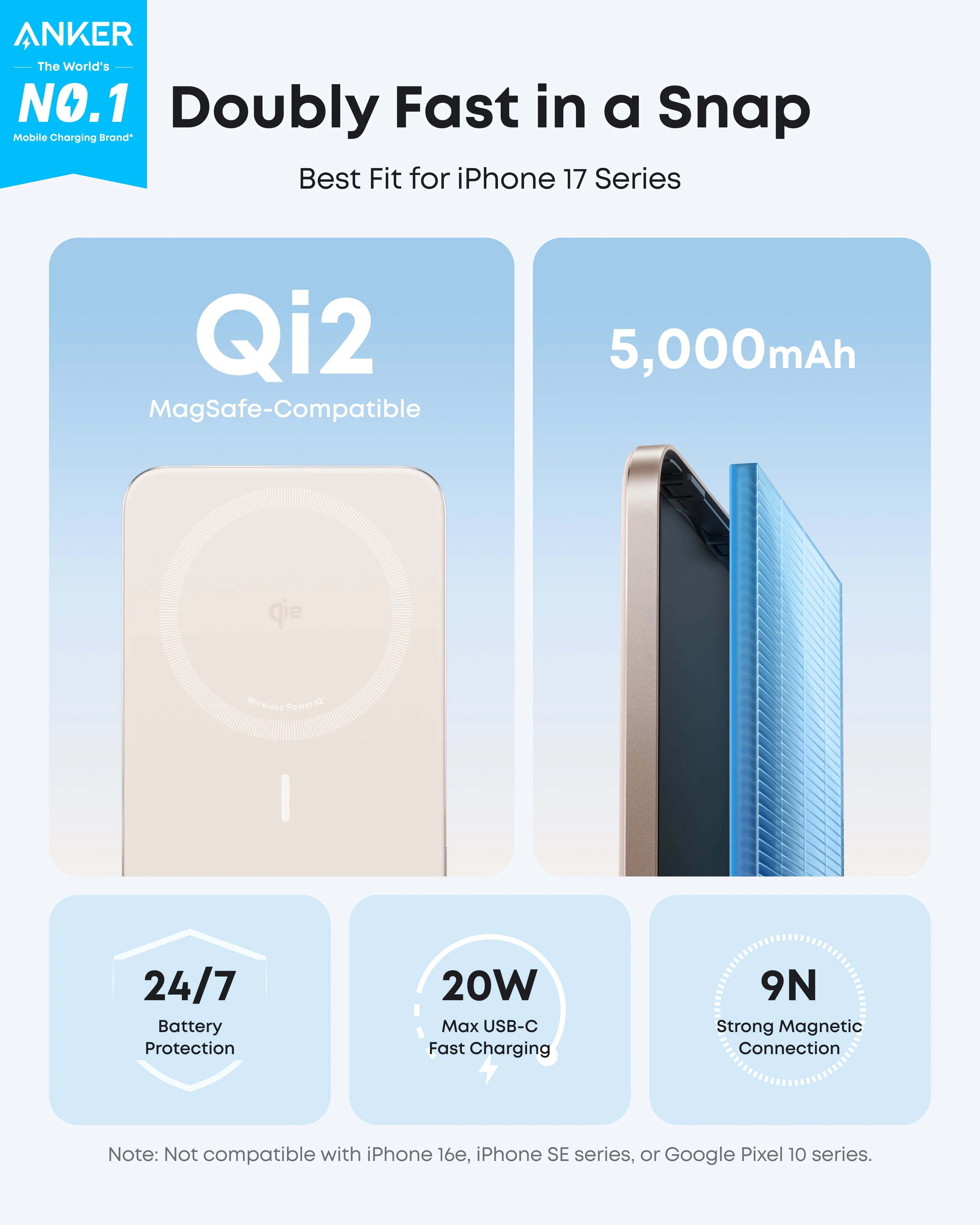 Anker Nano Power Bank (5K, MagGo, Slim) - Image 20
