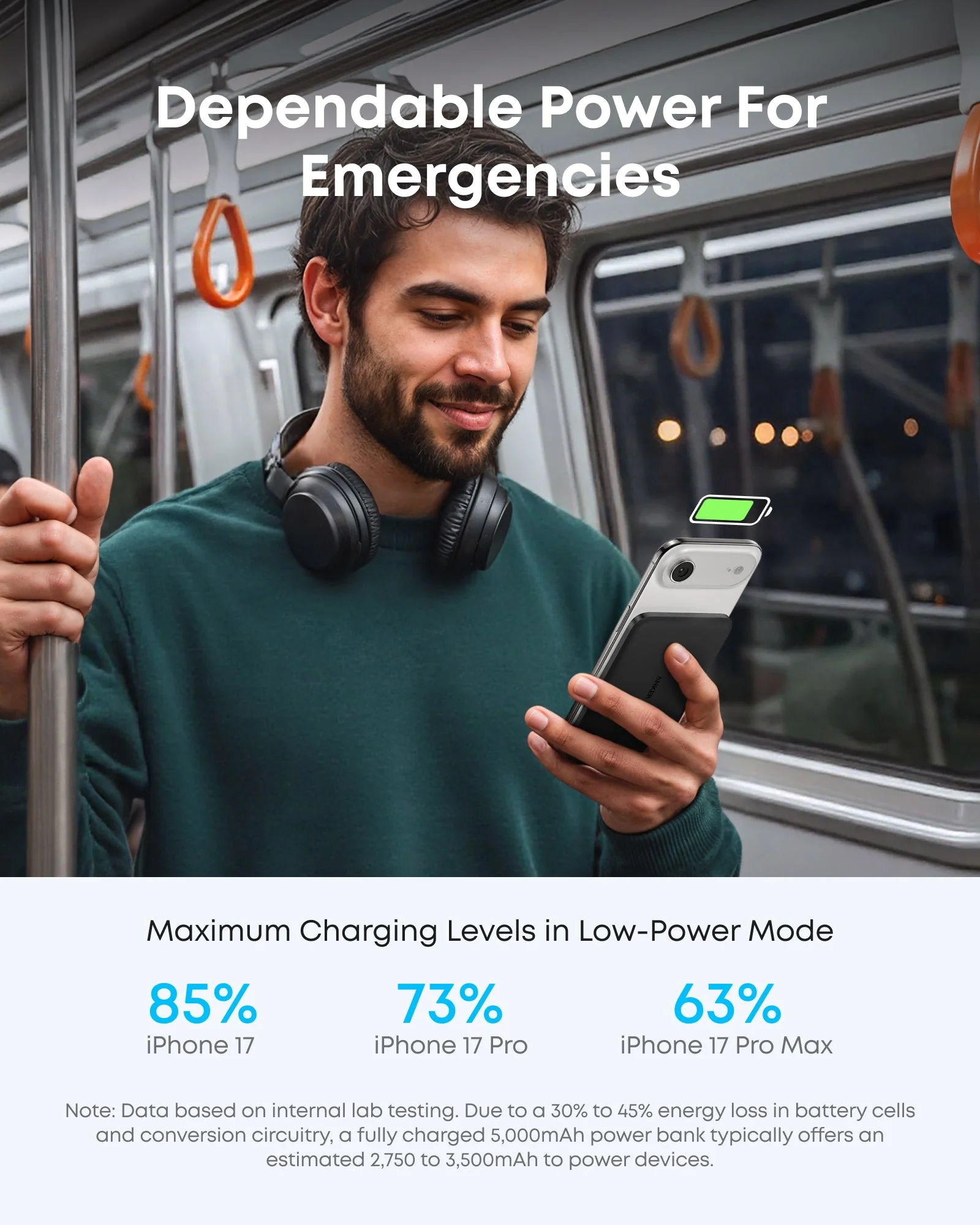 Anker Nano Power Bank (5K, MagGo, Slim) - Image 6