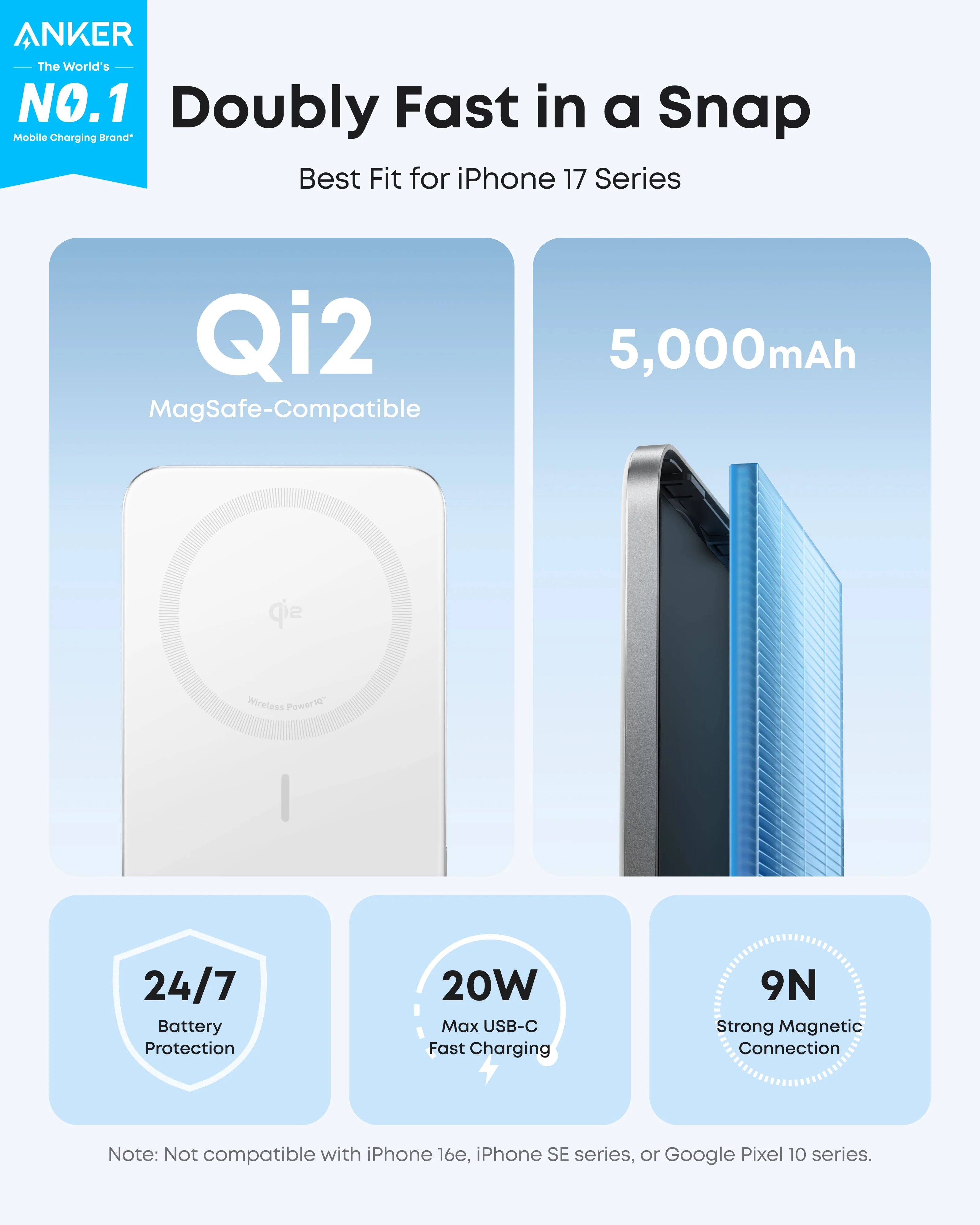 Anker Nano Power Bank (5K, MagGo, Slim) - Image 8