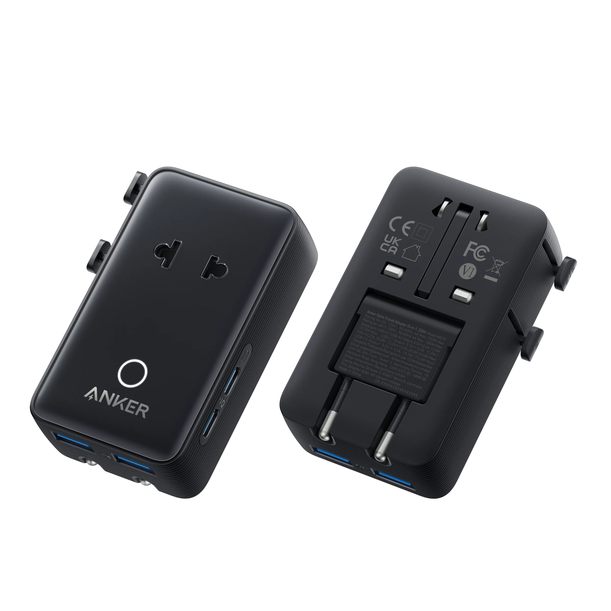Anker Nano Travel Adapter (5-in-1, 20W, 1-Pack) - Image 7