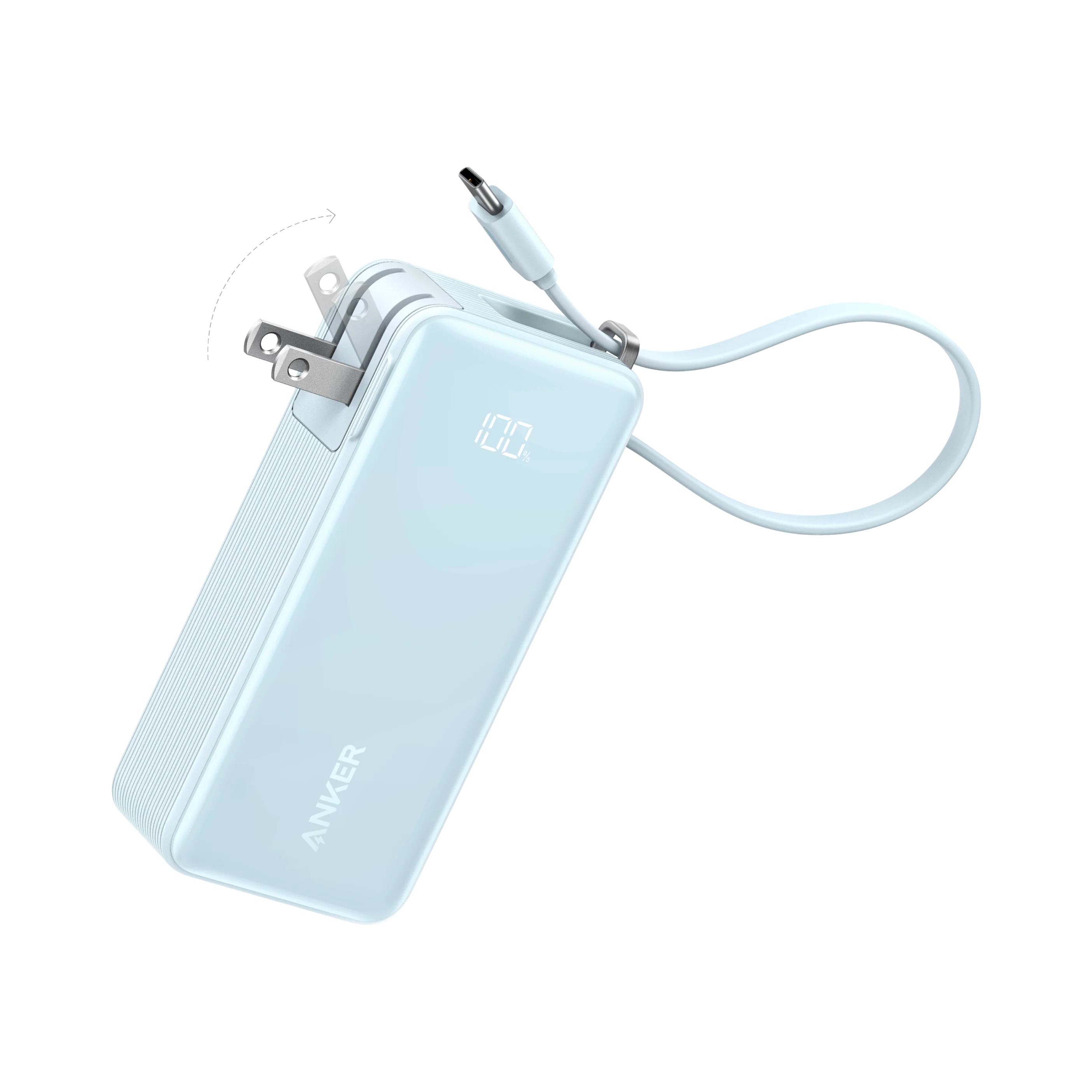 Anker Power Bank (10K, Fusion, Built-In Cable) - Image 13