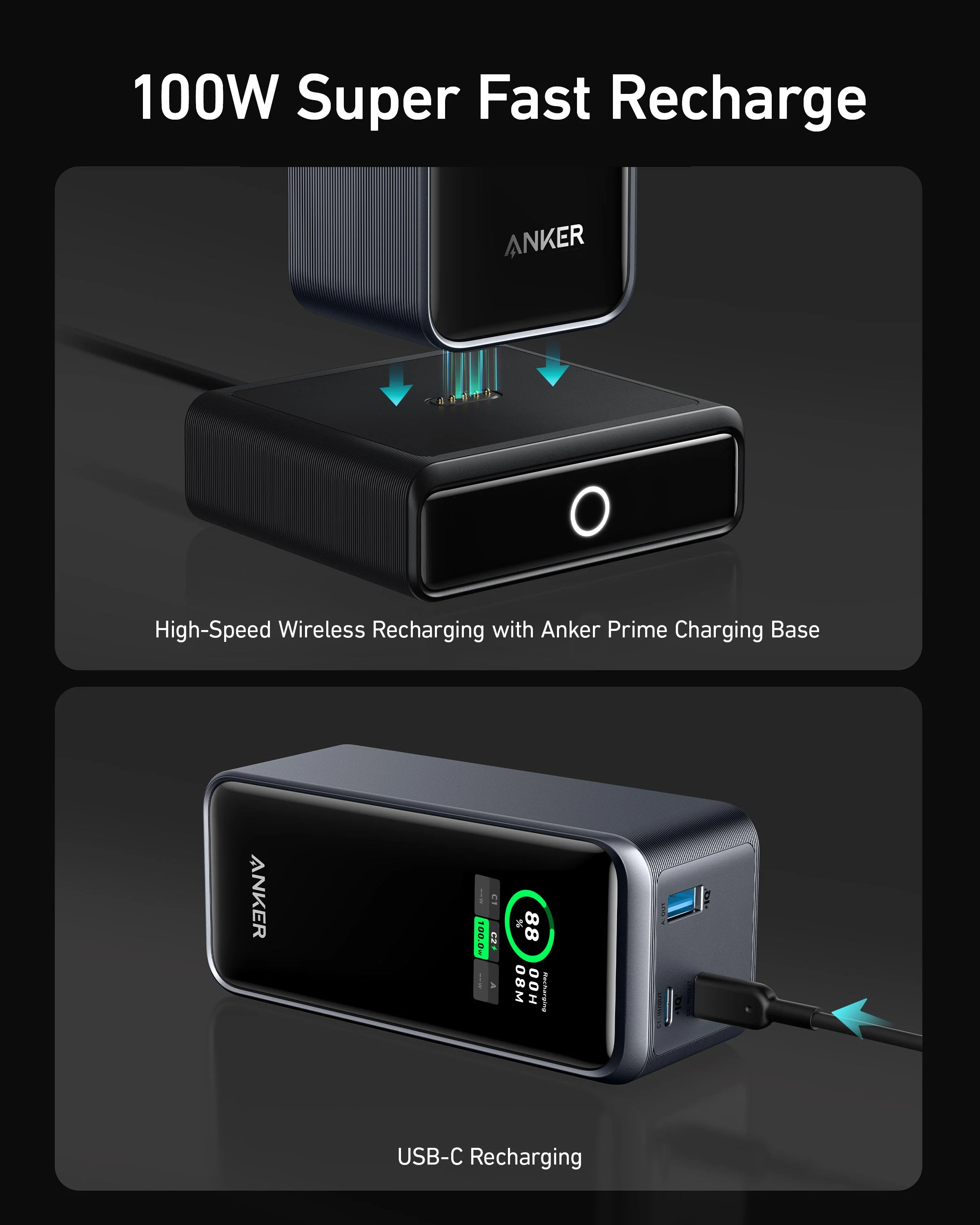 Anker Prime 20,000mAh Power Bank (200W) with 100W Charging Base - Image 3